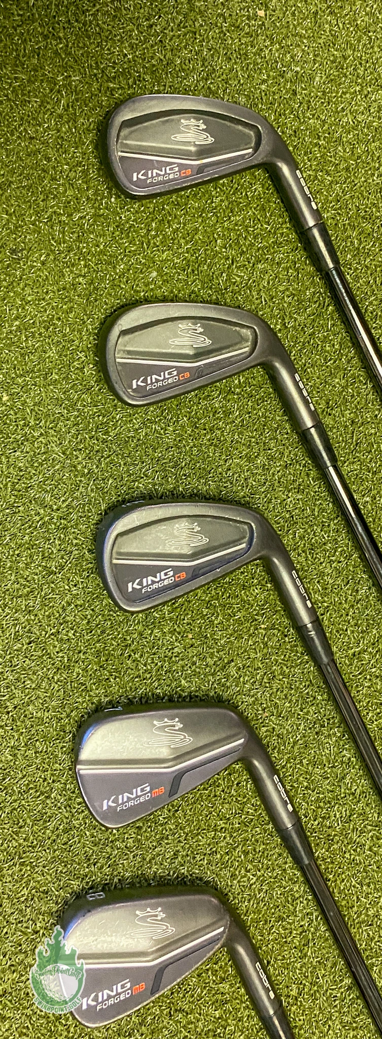 Used Cobra King Forged CB/MB Combo Irons 4-PW $-Taper 120g Stiff Steel Golf Set - Image 9