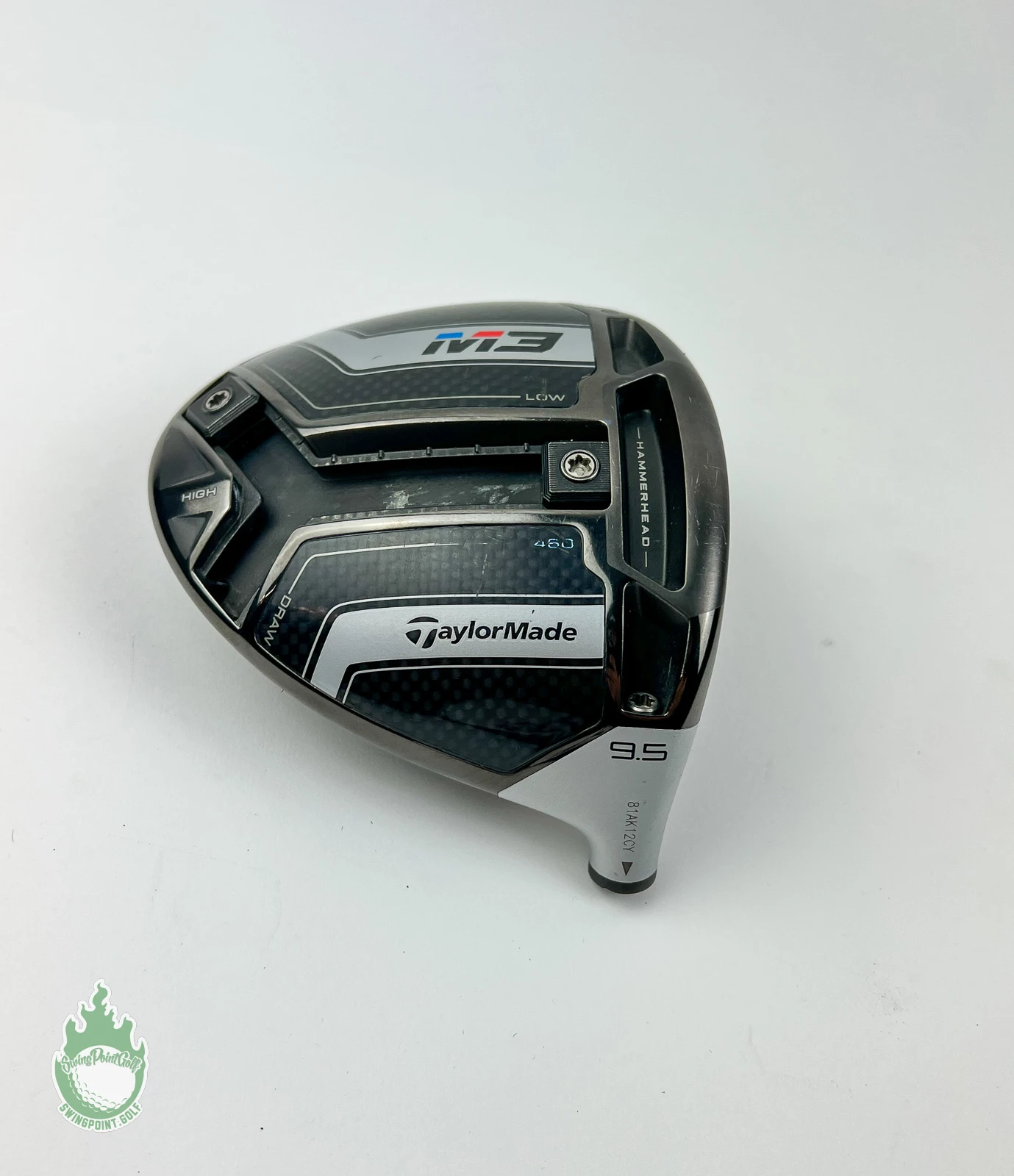Used Right Handed TaylorMade M3 Driver 9.5* HEAD ONLY Golf Club - Image 3