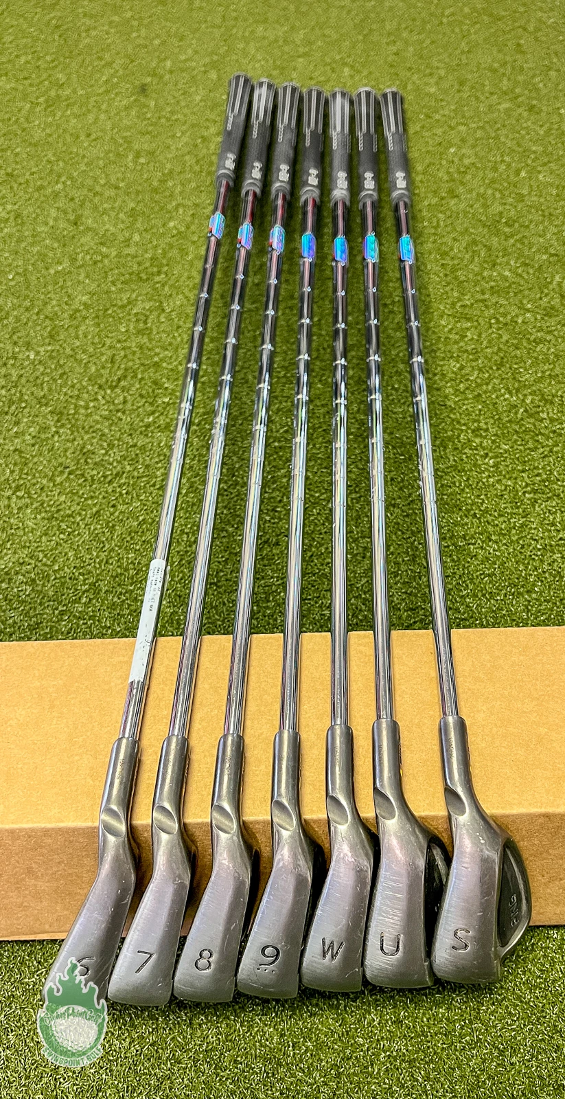 Used Ping Yellow Dot G25 Irons 6-PW/UW/SW CFS Regular Flex Steel Golf Club Set - Image 11