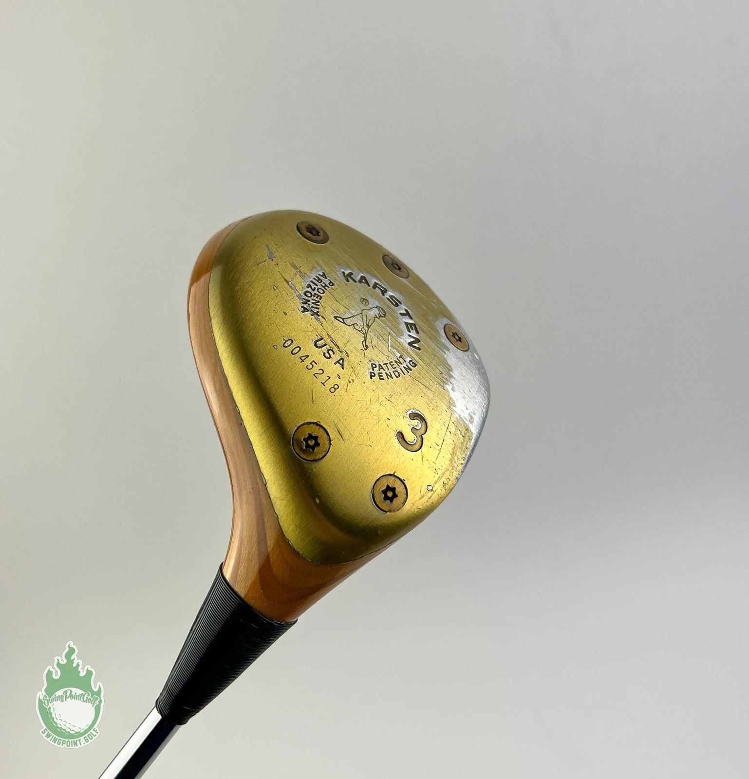 Used RH Ping Karsten Zing Blonde Fairway 3 Wood KT-M Stiff Flex Steel Golf Club