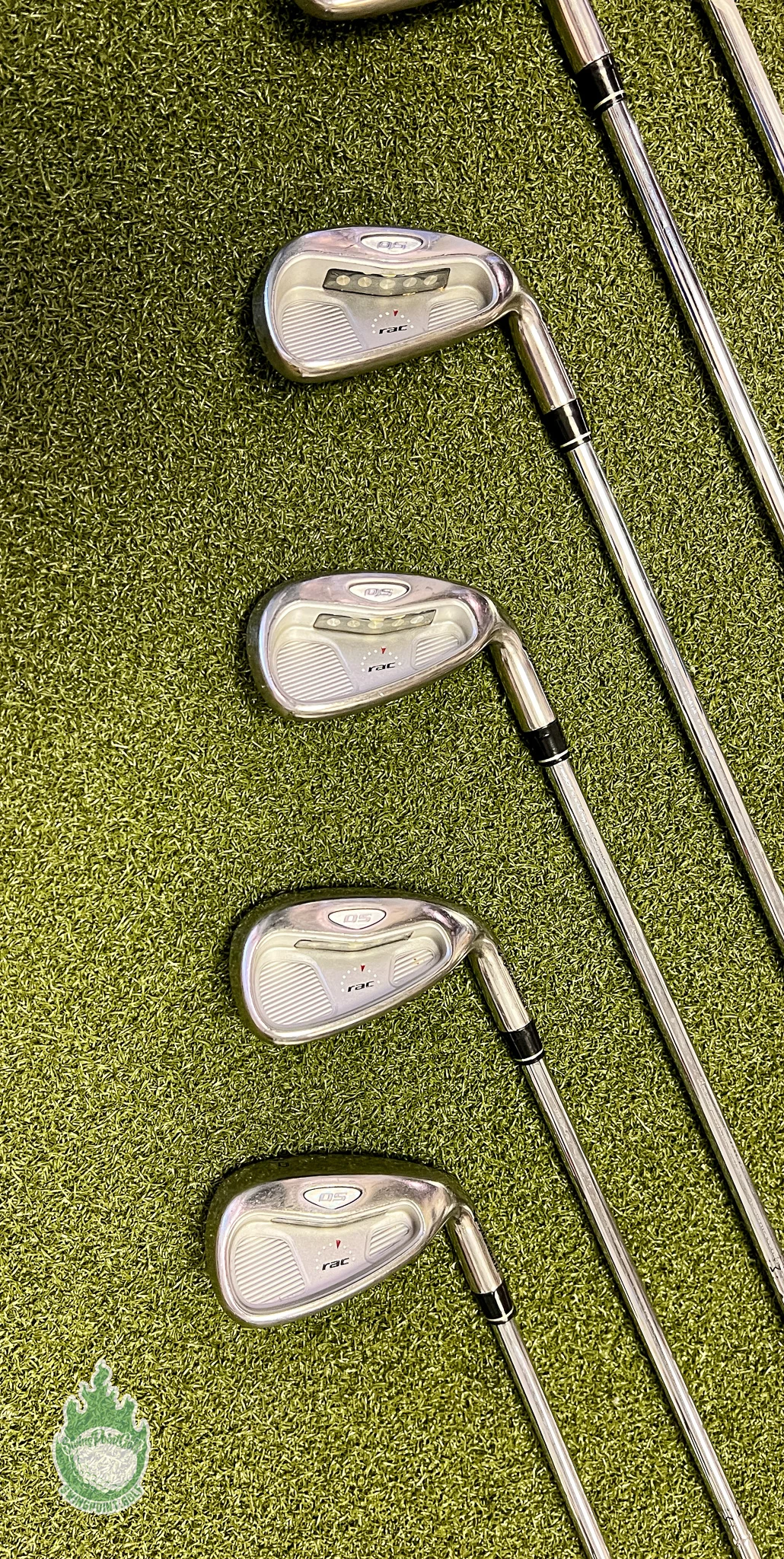 Used RH TaylorMade RAC OS Irons 4-PW 90g Regular Flex Steel Golf Club Set - Image 8