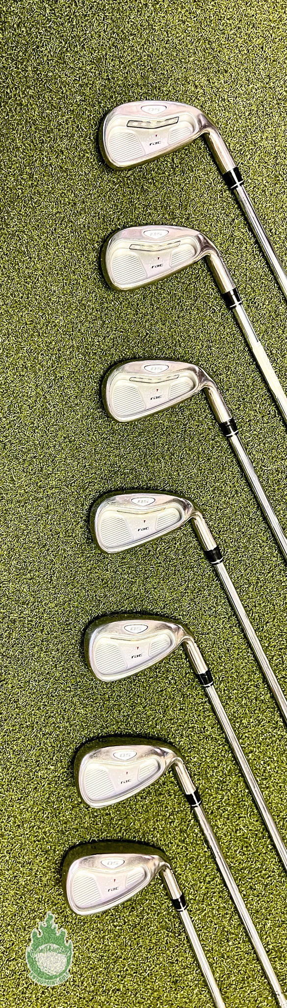 Used RH TaylorMade RAC OS Irons 4-PW 90g Regular Flex Steel Golf Club Set - Image 7