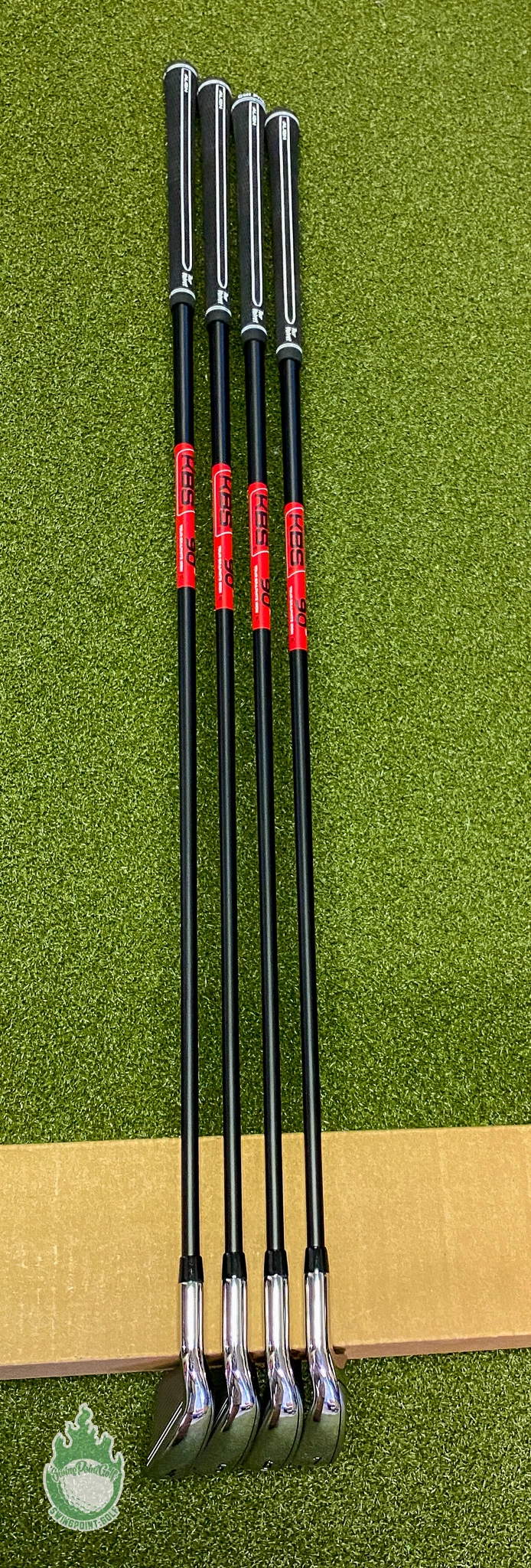 Used RH Callaway Mavrik Irons 4-7 KBS TGI 90g Stiff Flex Graphite Golf Club Set - Image 4