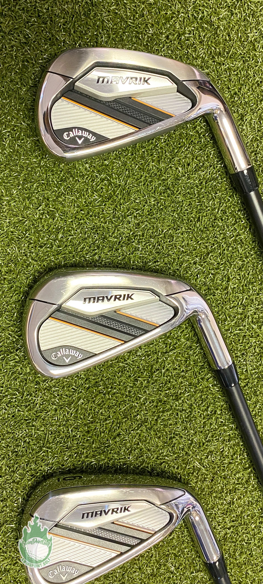 Used RH Callaway Mavrik Irons 4-7 KBS TGI 90g Stiff Flex Graphite Golf Club Set - Image 5