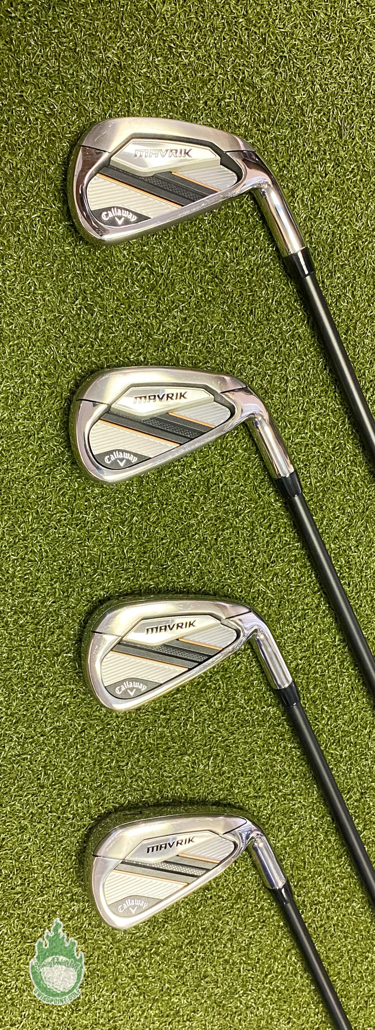 Used RH Callaway Mavrik Irons 4-7 KBS TGI 90g Stiff Flex Graphite Golf Club Set - Image 7