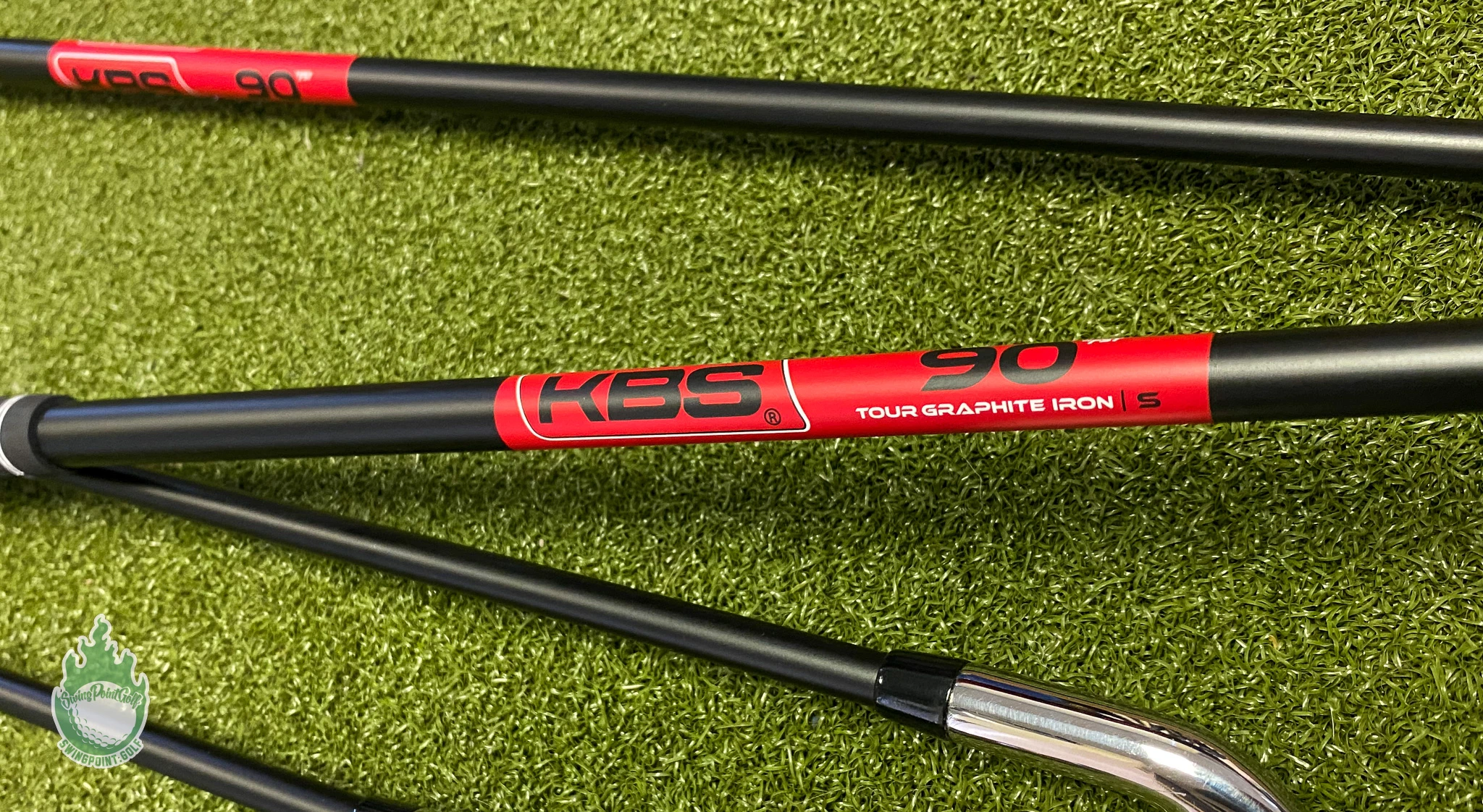 Used RH Callaway Mavrik Irons 4-7 KBS TGI 90g Stiff Flex Graphite Golf Club Set - Image 9