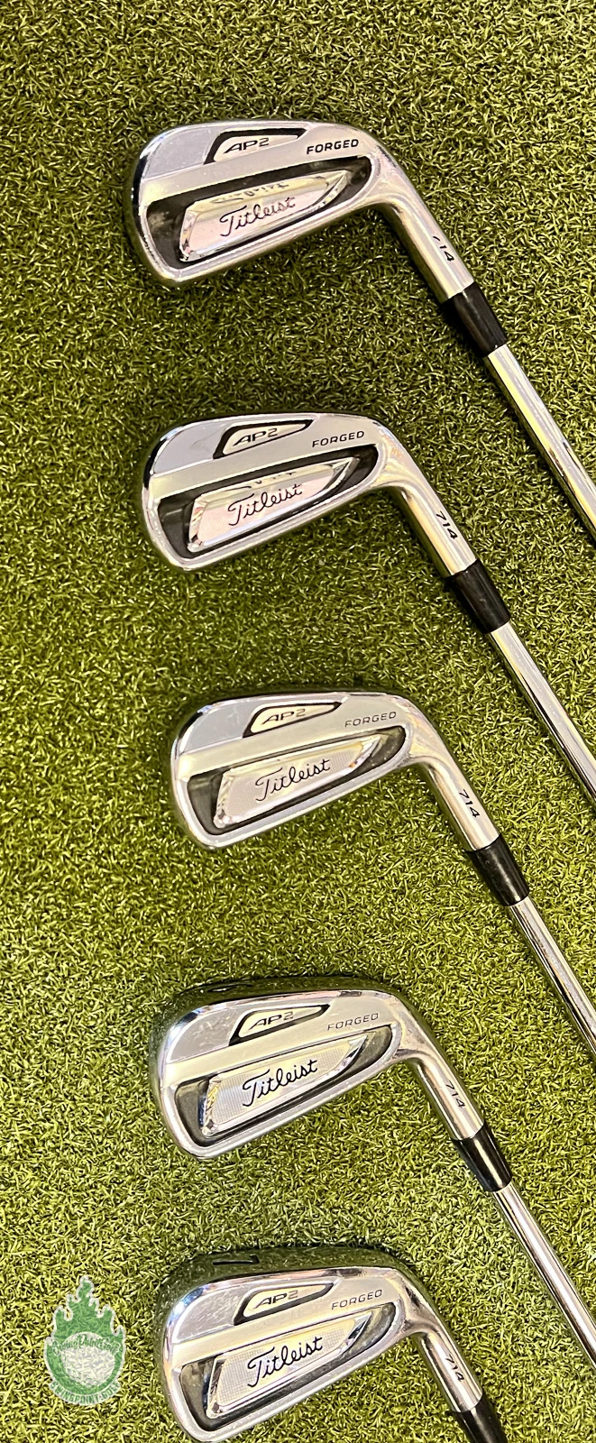 Used Titleist AP2 714 Forged Irons 3-9 DG S300 Stiff Flex Steel Golf Club Set - Image 9