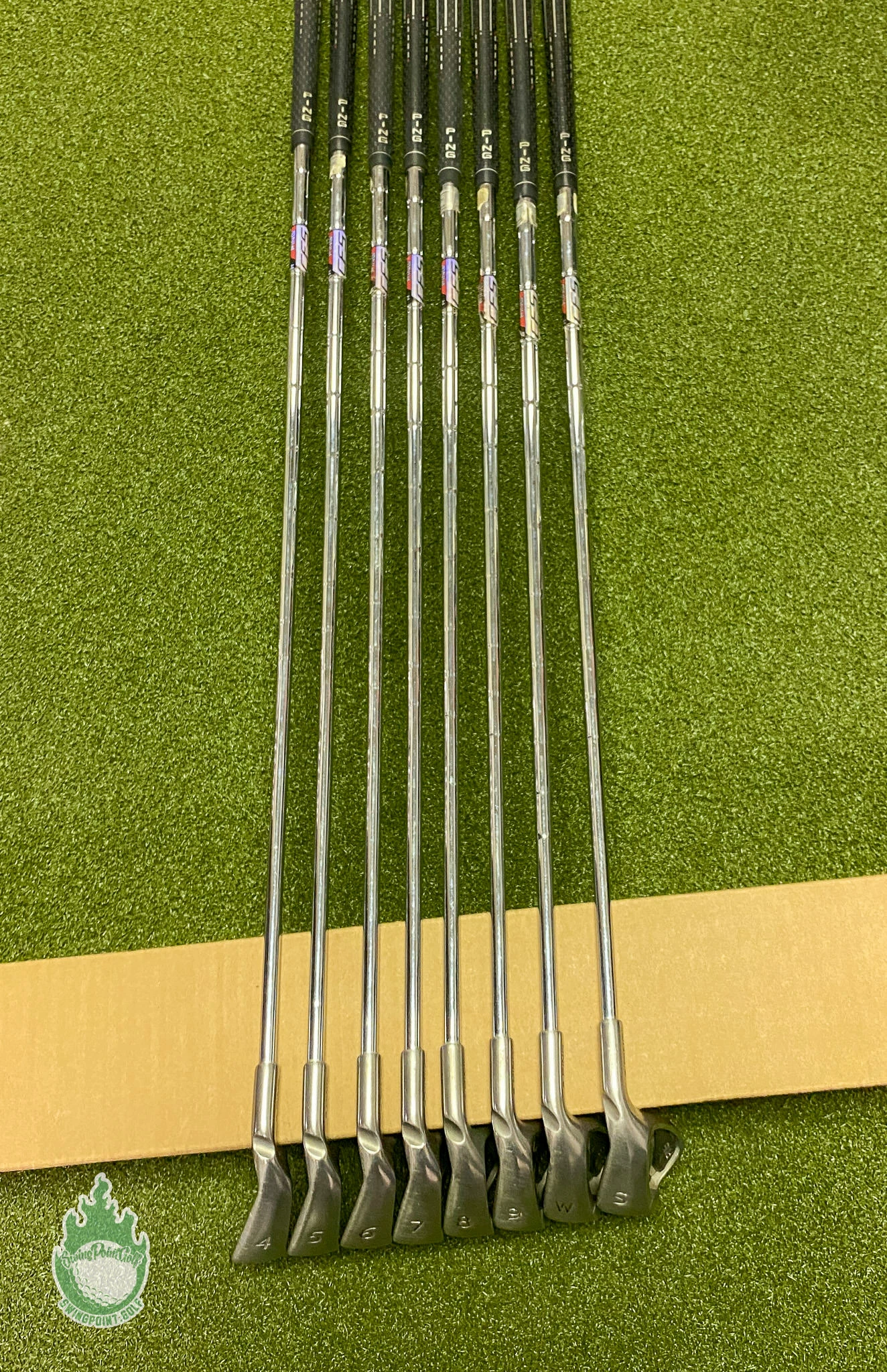 Used RH Ping Black Dot G25 Irons 4-PW/SW CFS Regular Flex Steel Golf Club Set - Image 5