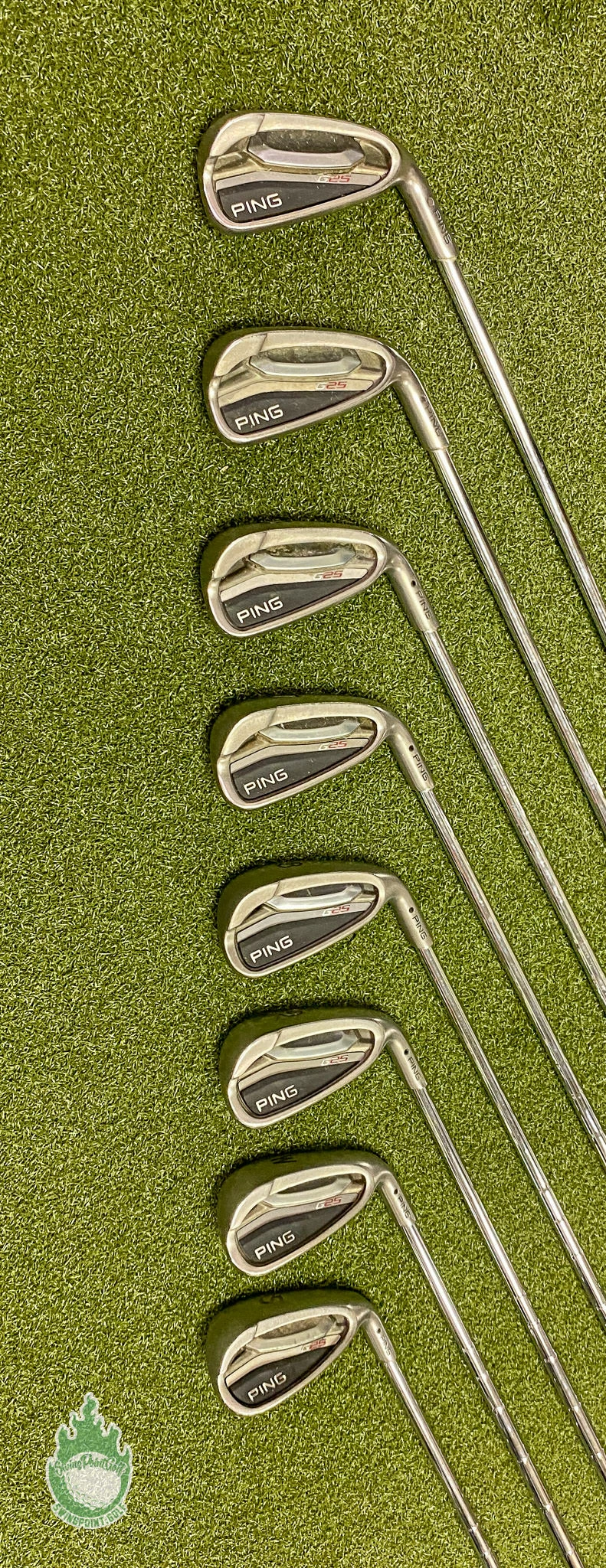 Used RH Ping Black Dot G25 Irons 4-PW/SW CFS Regular Flex Steel Golf Club Set - Image 7