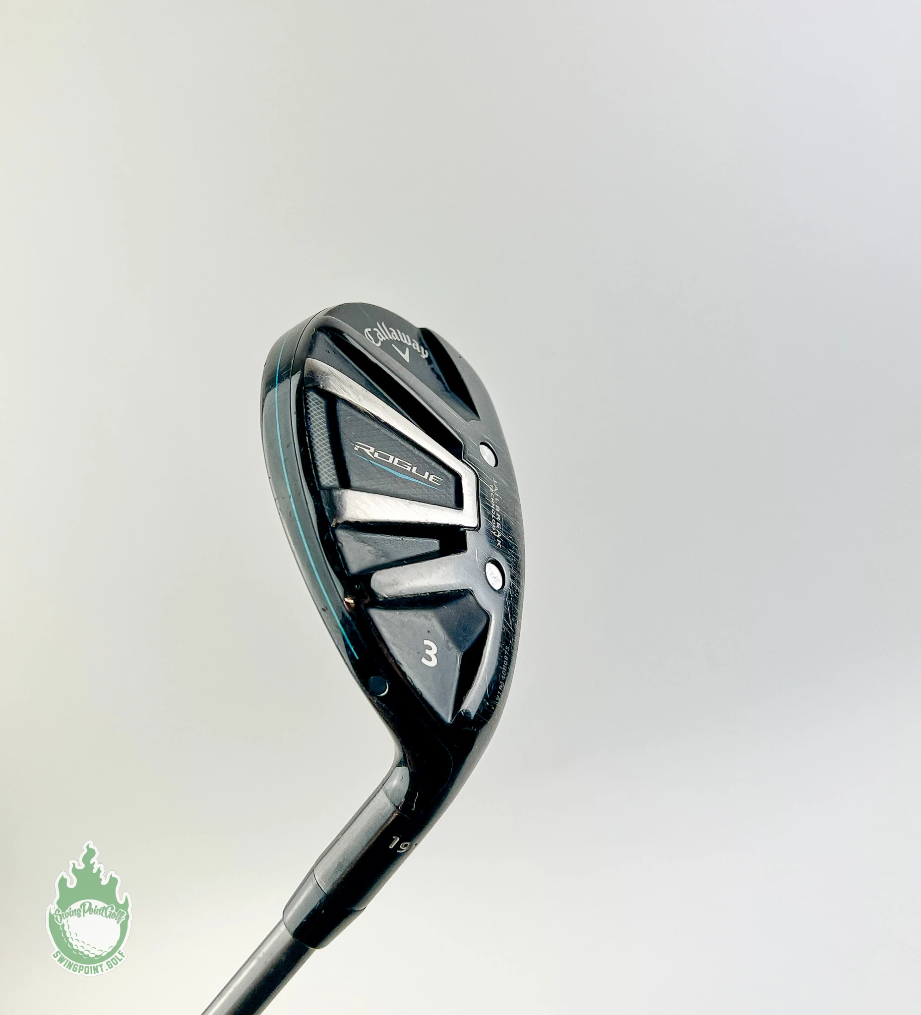 Used RH Callaway Rogue 3 Hybrid 19* Synergy 60g Stiff Graphite Golf Club No HC - Image 2
