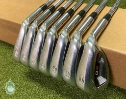 Used RH Ping Black Dot G410 Irons 5-PW/UW AWT 2.0 Regular Flex Steel Golf Set
