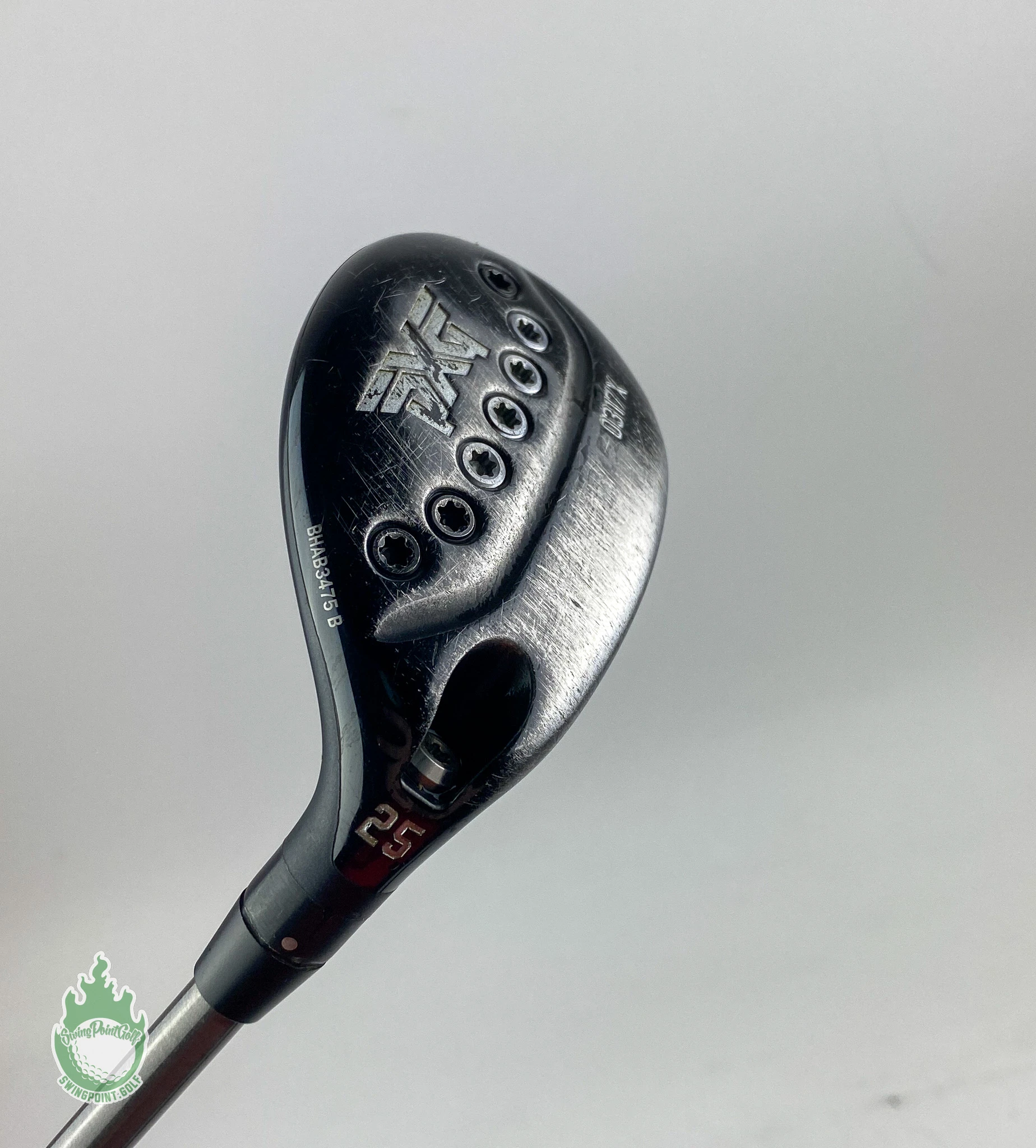 Used PXG 0317X 5 Hybrid 25* SteelFiber I70 Regular Flex Graphite Golf PURE Grip