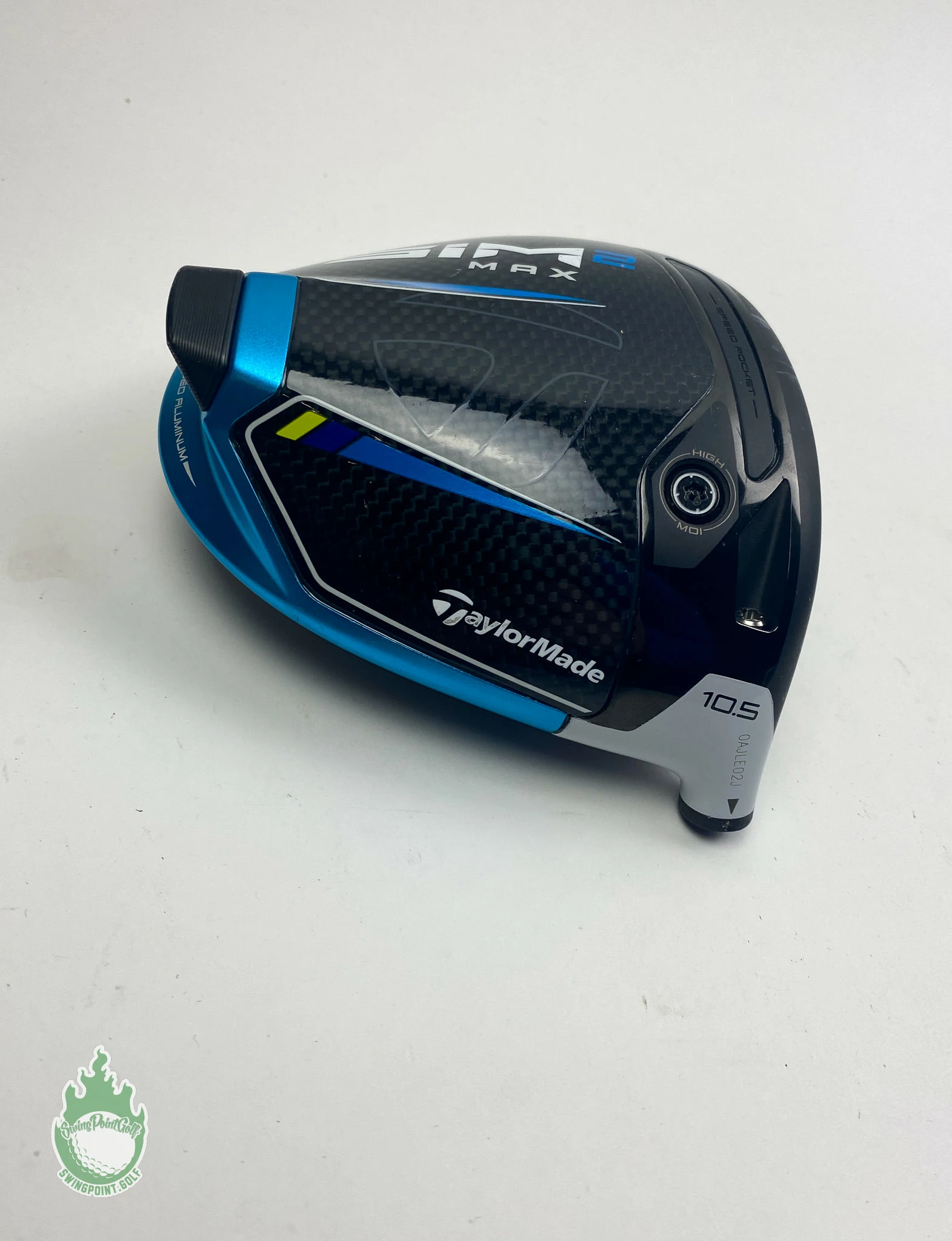 Tour Issued 2021 TaylorMade SIM 2 MAX Driver 10.5* HEAD ONLY Golf Club + Sign - Image 2