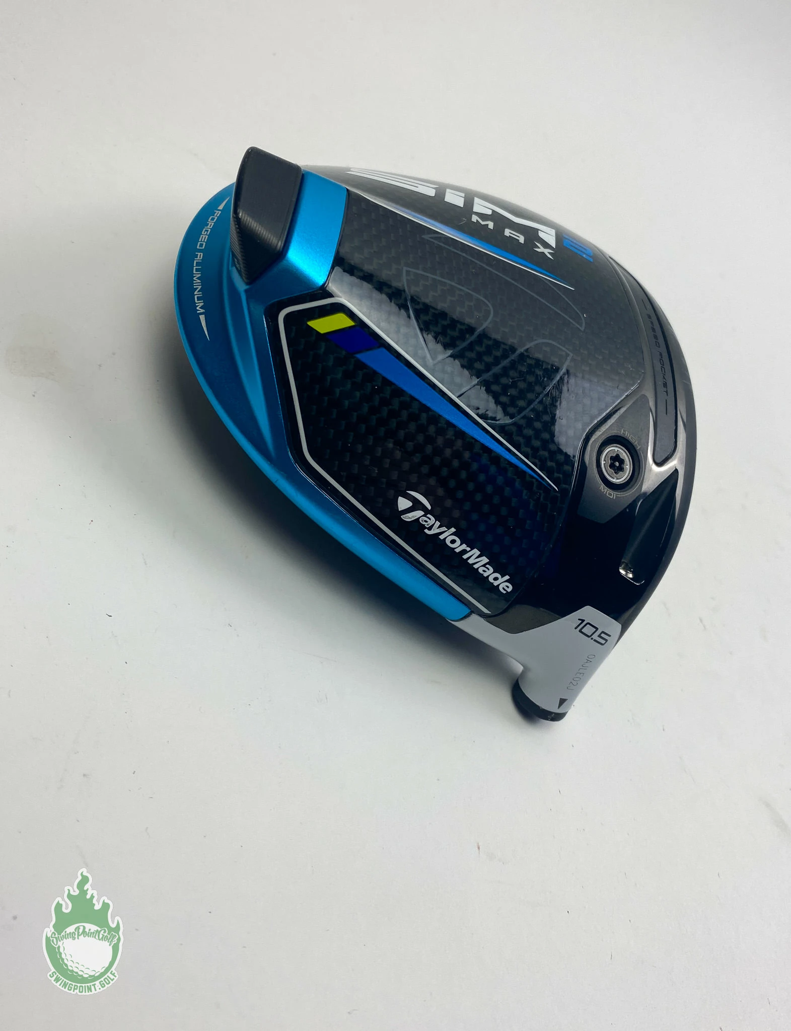 Tour Issued 2021 TaylorMade SIM 2 MAX Driver 10.5* HEAD ONLY Golf Club + Sign - Image 3