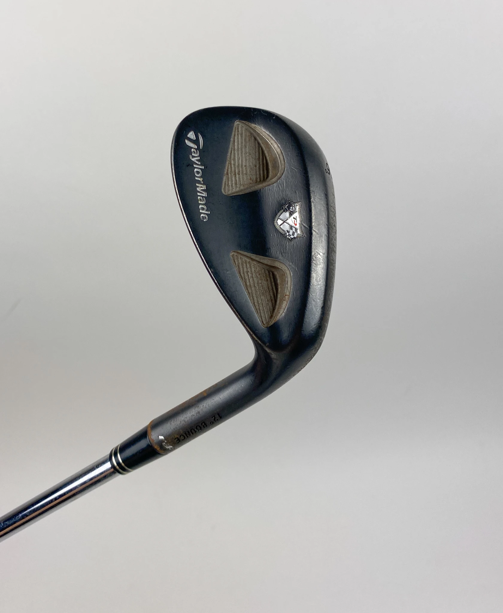 RH TaylorMade RAC TP Black Wedge 56*-12* Bounce Wedge Steel Golf Club - Image 3