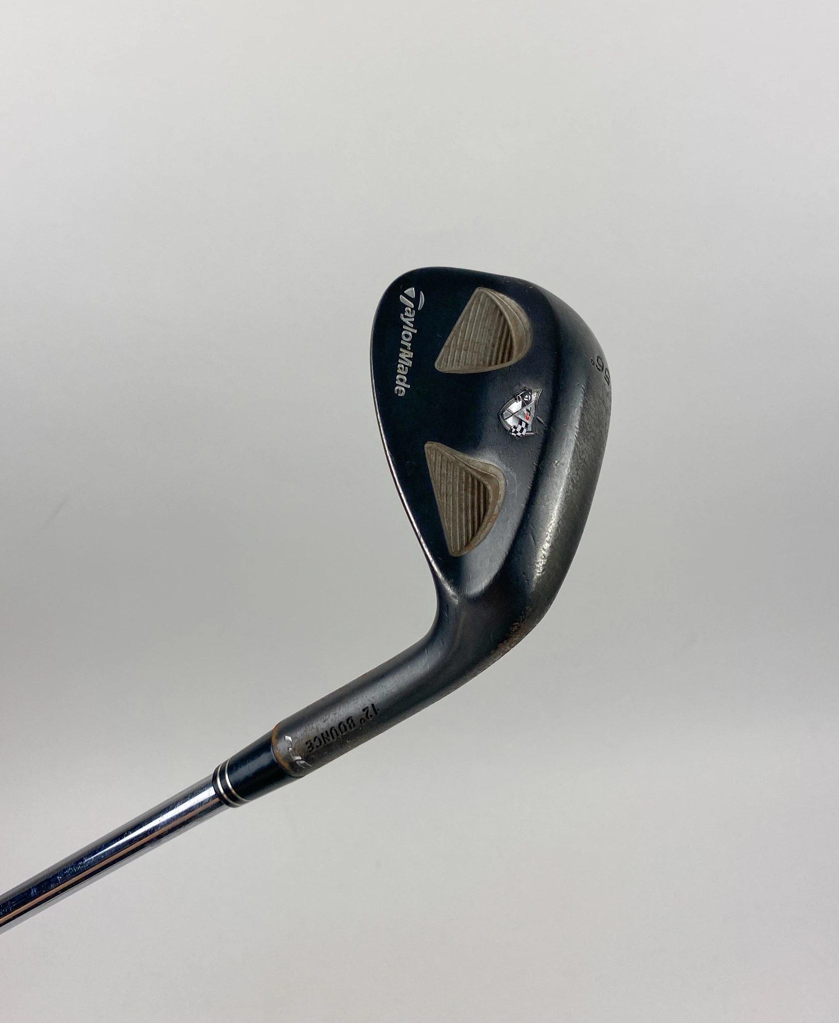 RH TaylorMade RAC TP Black Wedge 56*-12* Bounce Wedge Steel Golf Club - Image 2