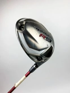 Used RH TaylorMade R9 Driver 9.5* Motore F1 65g Stiff Flex Graphite Golf Club
