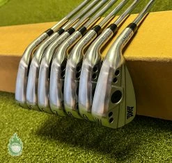 Used RH PXG 0311P Forged Gen 4 Irons 4-PW Elevate Tour X-Stiff Steel Golf Set