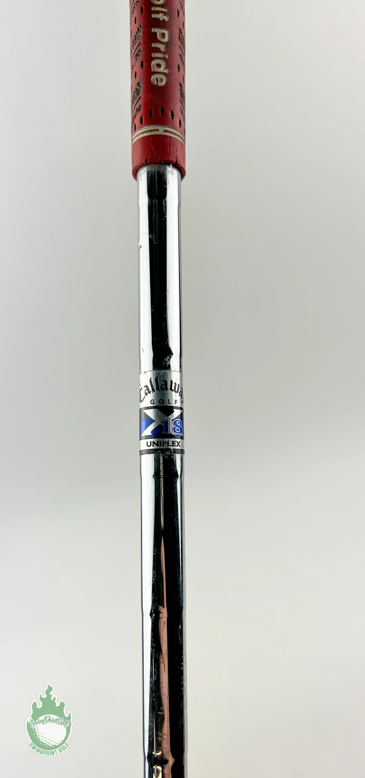 Used Right Handed Callaway X-18 Approach Wedge Uniflex Steel Golf Club - Image 5