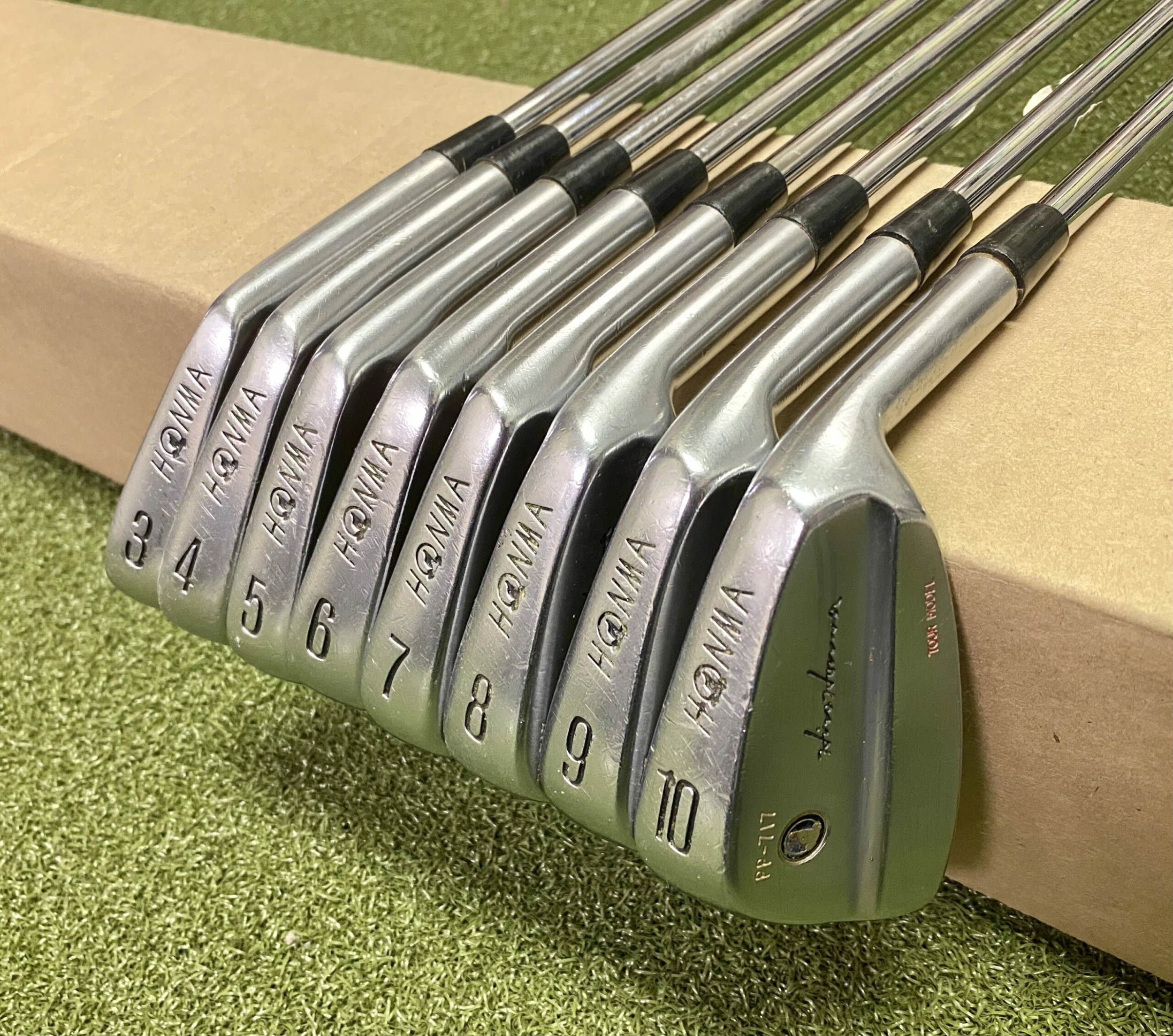 Used Honma PP-717 Tour Model 3-10 Iron Precision Rifle Regular Steel Golf Set