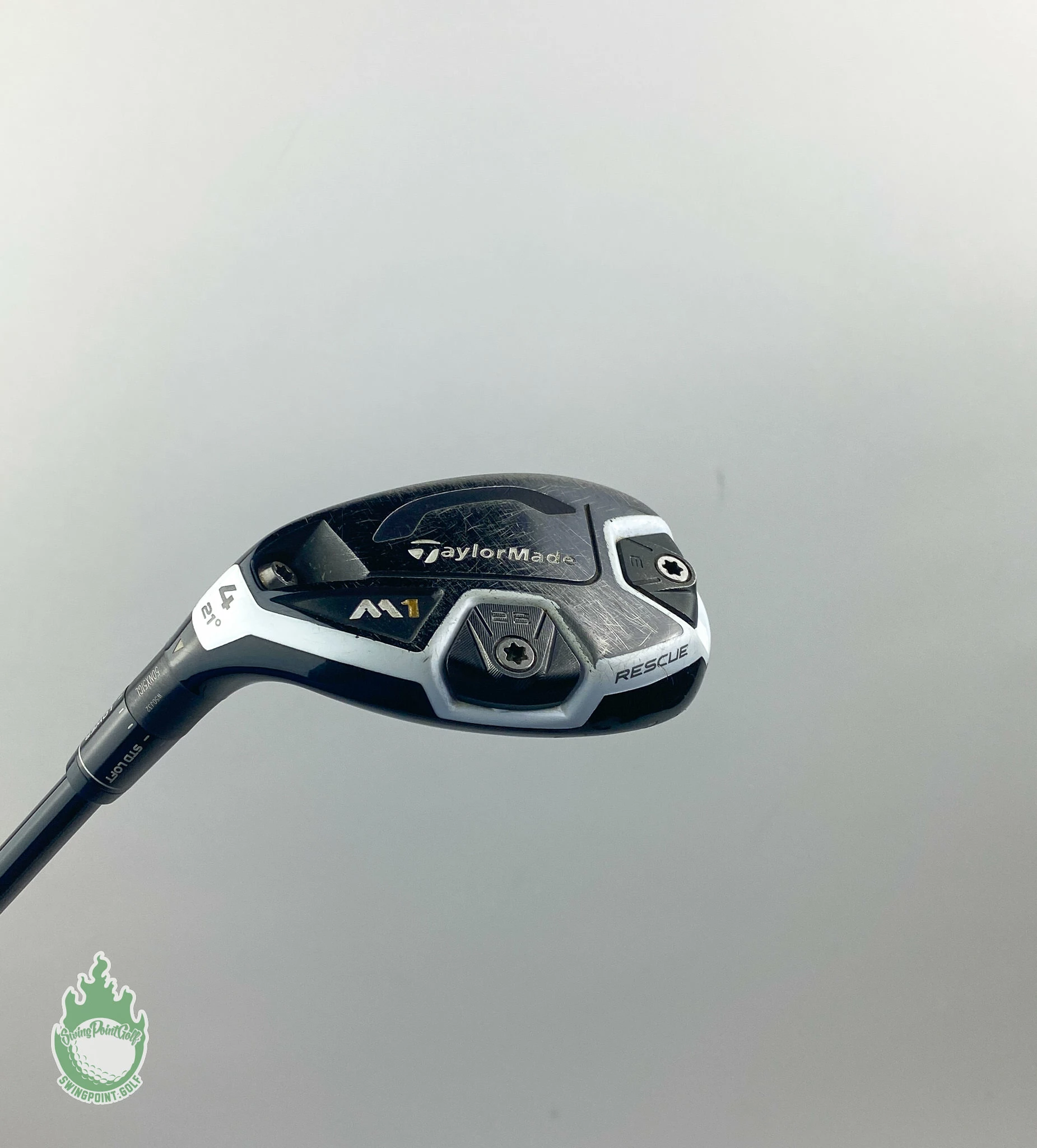 Used LH 2016 TaylorMade M1 Rescue 4 Hybrid 21* 80g Stiff Graphite Golf Club - Image 2