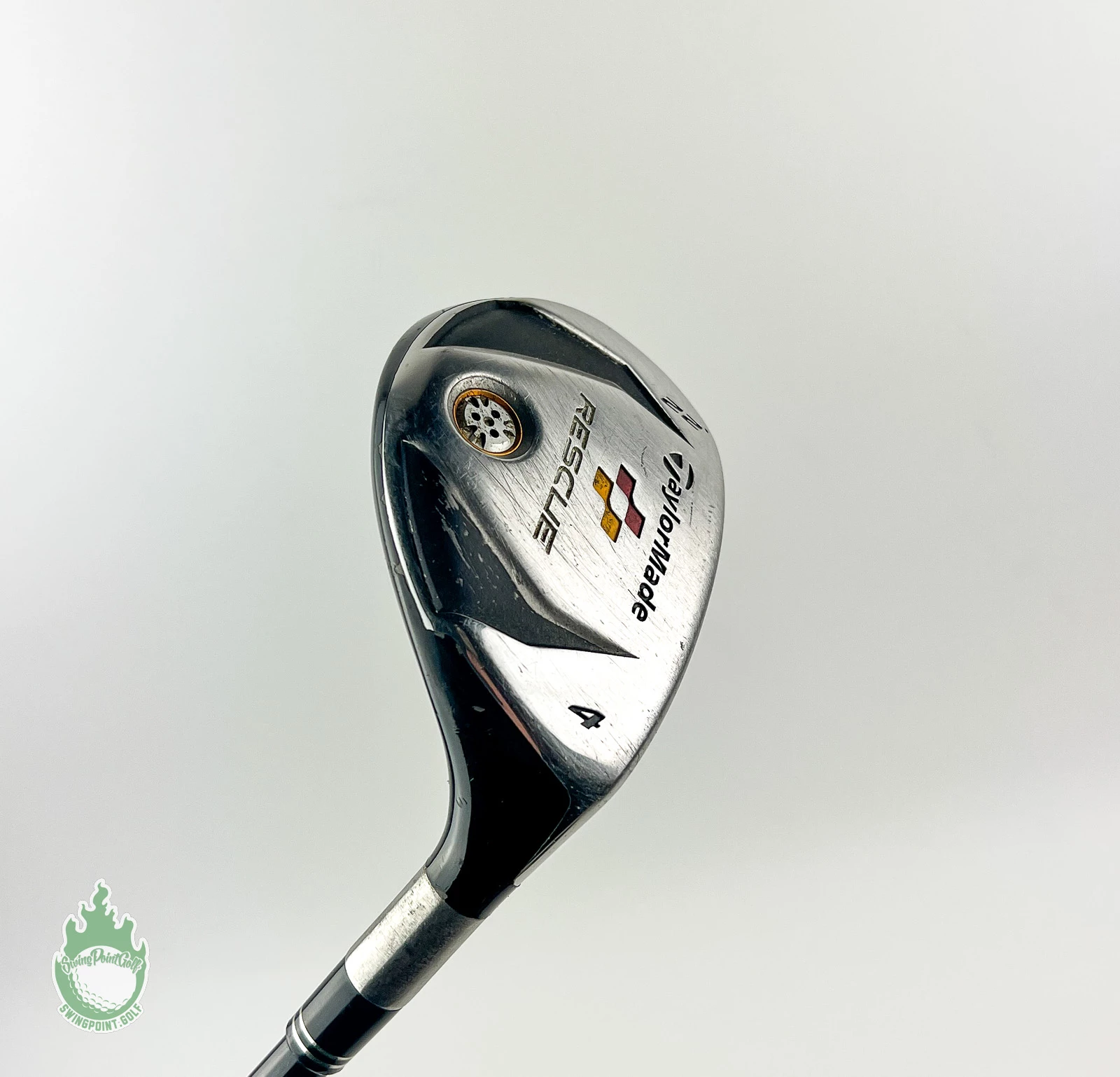 Used RH TaylorMade 2009 Rescue 4 Hybrid 22* REAX 65g Stiff Flex Graphite Golf