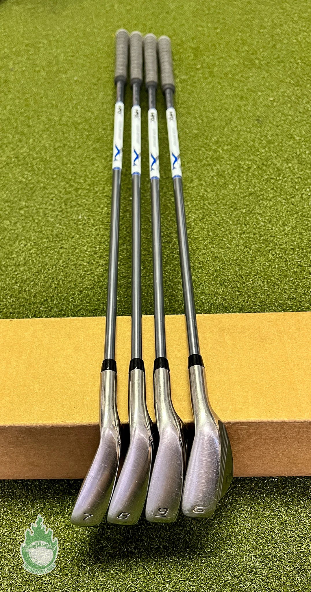 Used Right Handed Cobra Max Iron Set 7-9,GW Graphite 56g Lite Flex Golf Club - Image 11