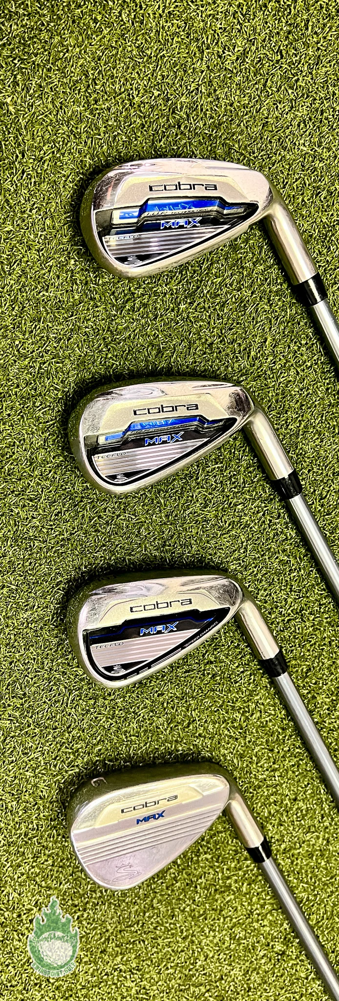 Used Right Handed Cobra Max Iron Set 7-9,GW Graphite 56g Lite Flex Golf Club - Image 7