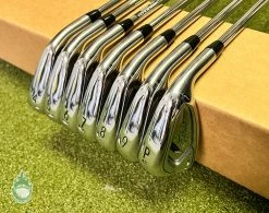 Used RH Titleist T200 Irons 4-PW AMT Tour White S300 Stiff Flex Steel Golf Set