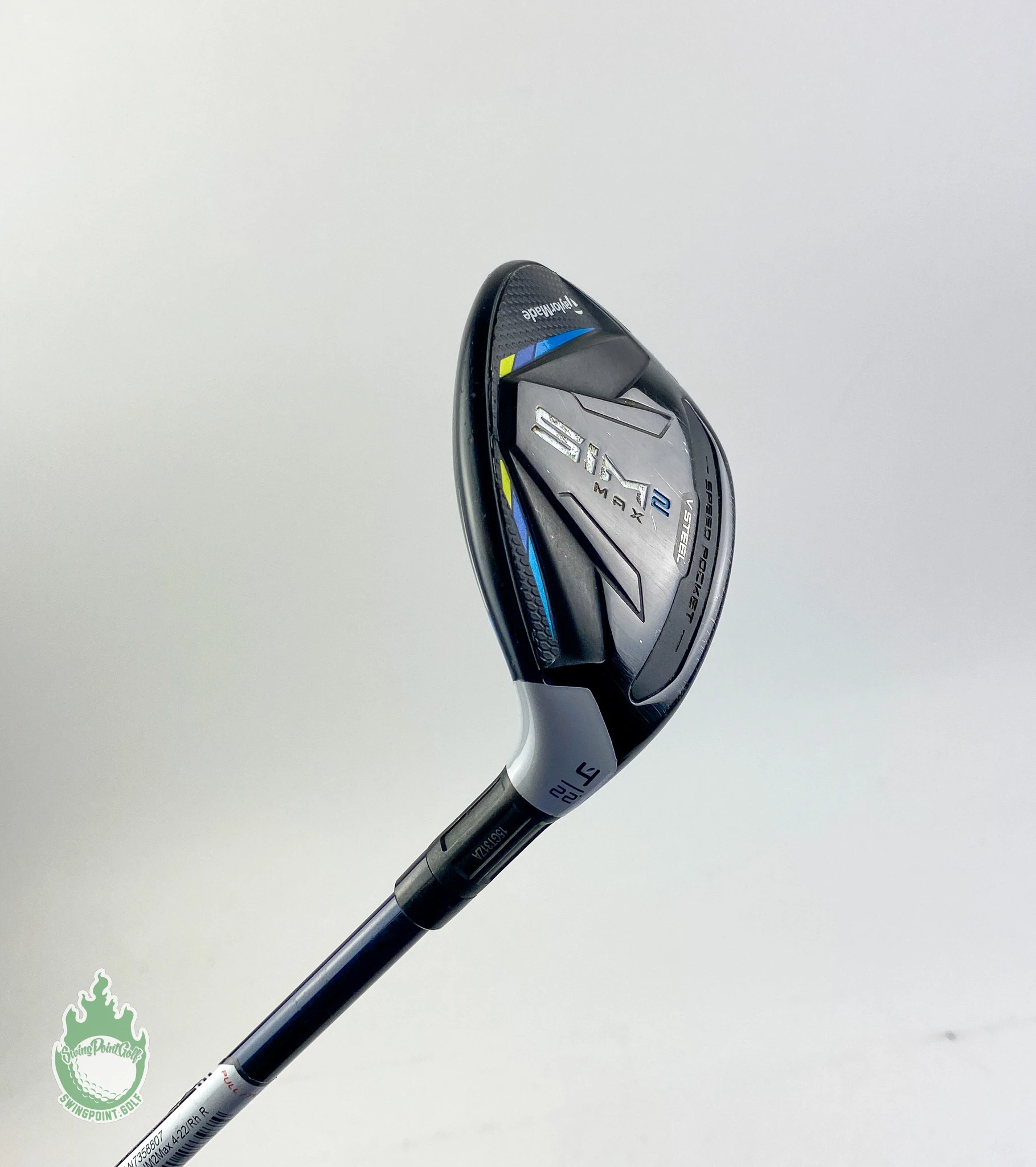 Used TaylorMade SIM MAX 4 Hybrid 22* Ventus 6-R Regular Flex Graphite Golf Club - Image 2