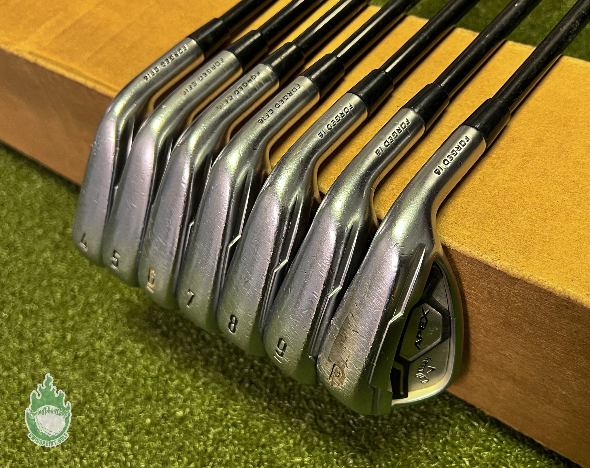 Used Callaway APEX Forged CF16 Irons 4-PW Tour AD 85g Regular Graphite Golf Set