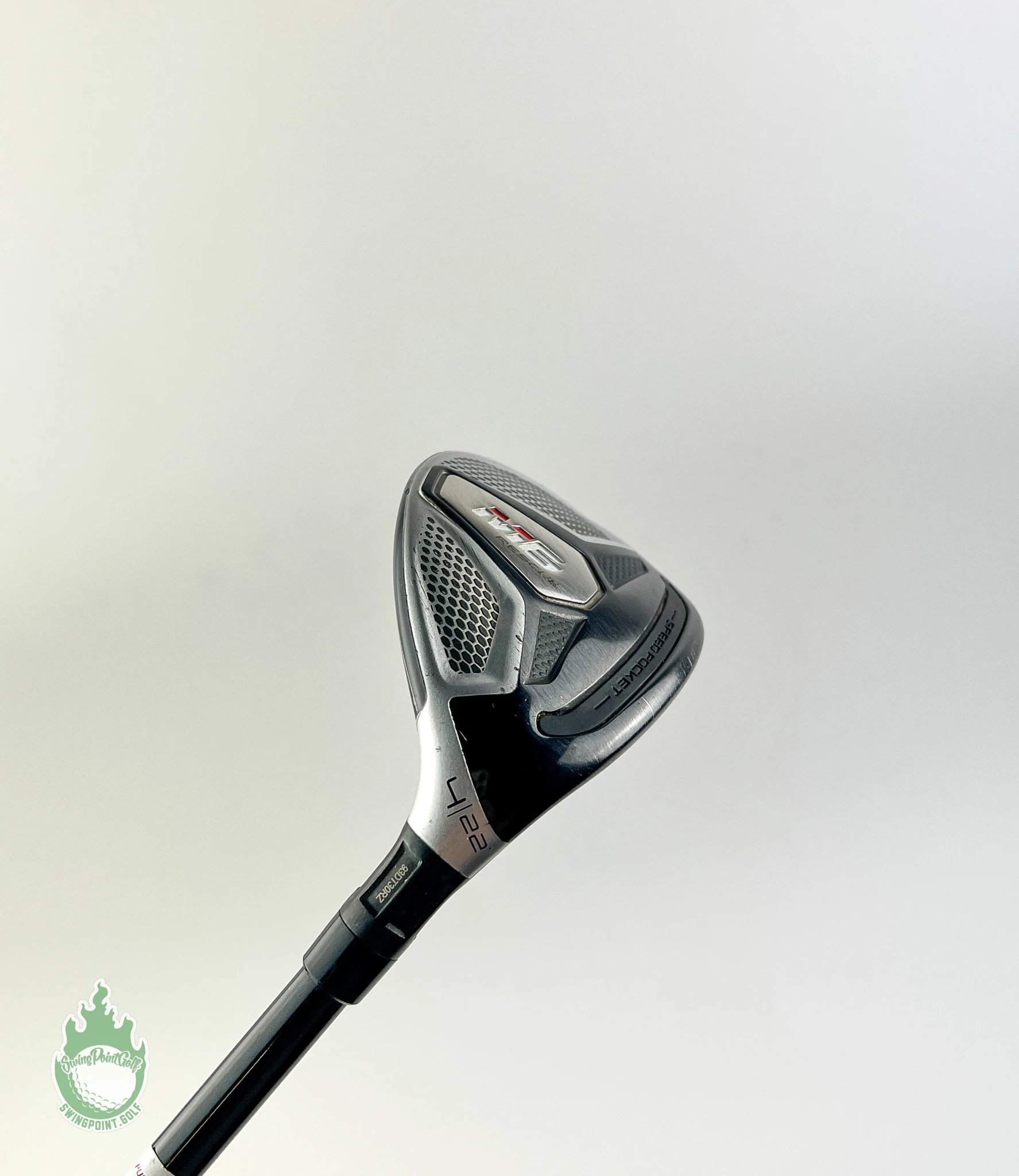 Used TaylorMade M6 Rescue 4 Hybrid 22* ATMOS 6 Regular Graphite Golf Club W/HC