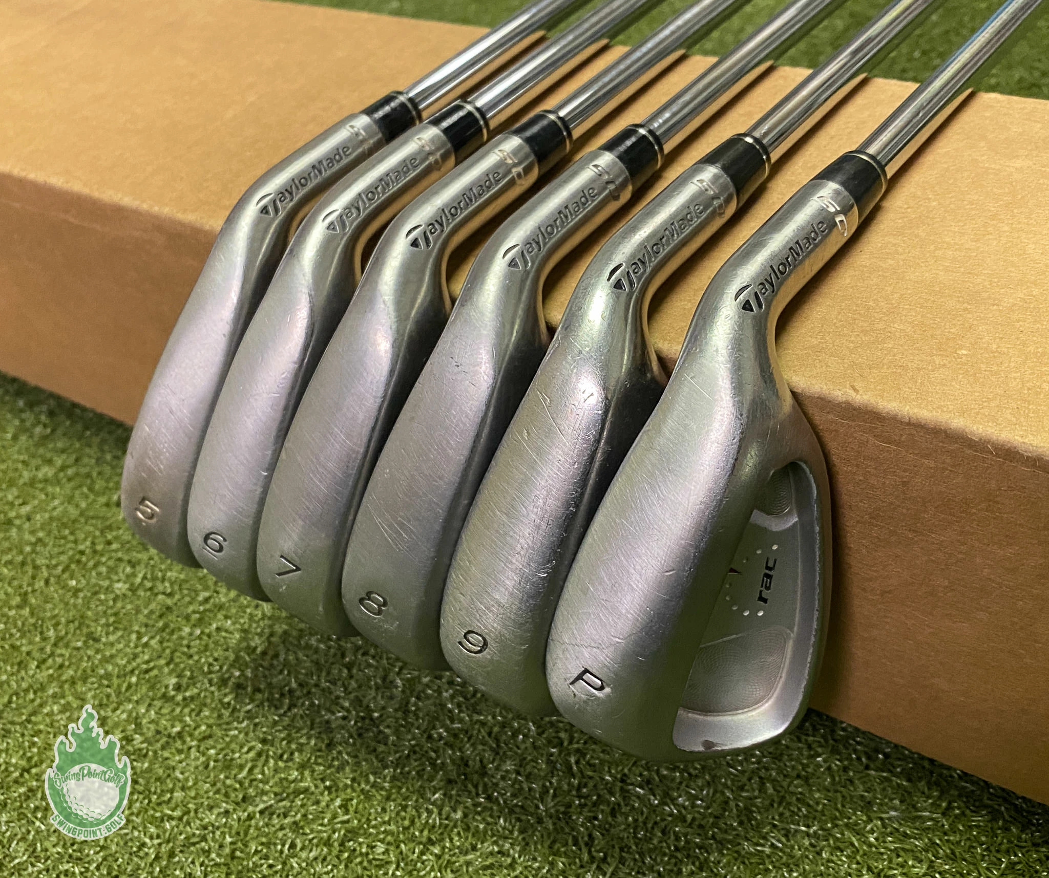 Used RH TaylorMade RAC OS Irons 5-PW Regular Flex Steel Golf Club Set