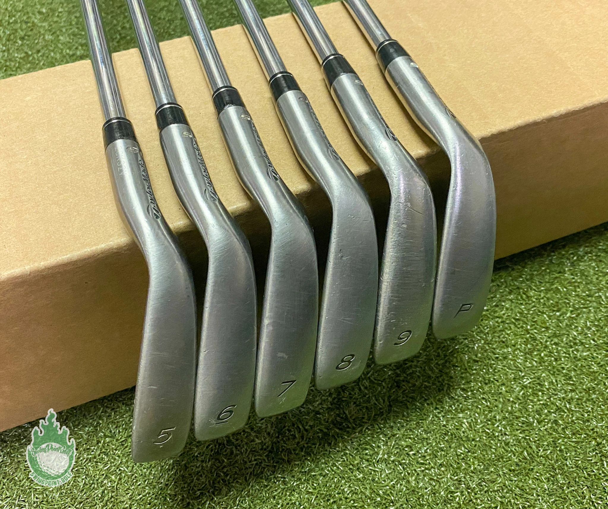 Used RH TaylorMade RAC OS Irons 5-PW Regular Flex Steel Golf Club Set - Image 2