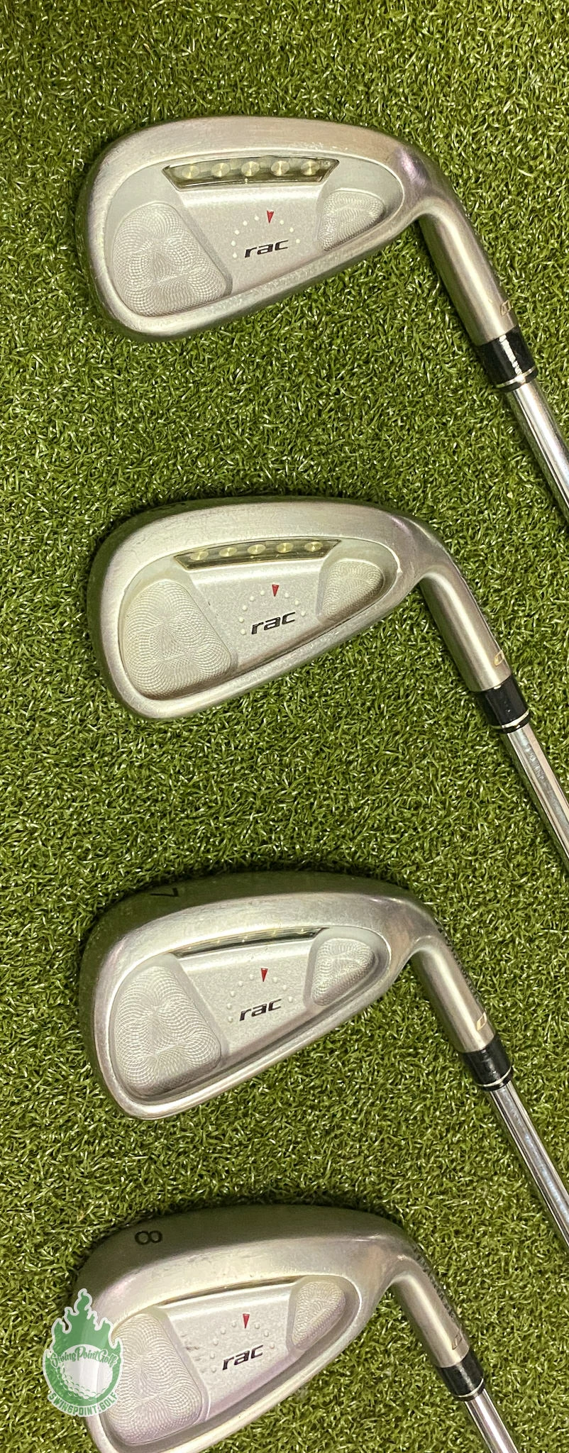 Used RH TaylorMade RAC OS Irons 5-PW Regular Flex Steel Golf Club Set - Image 9