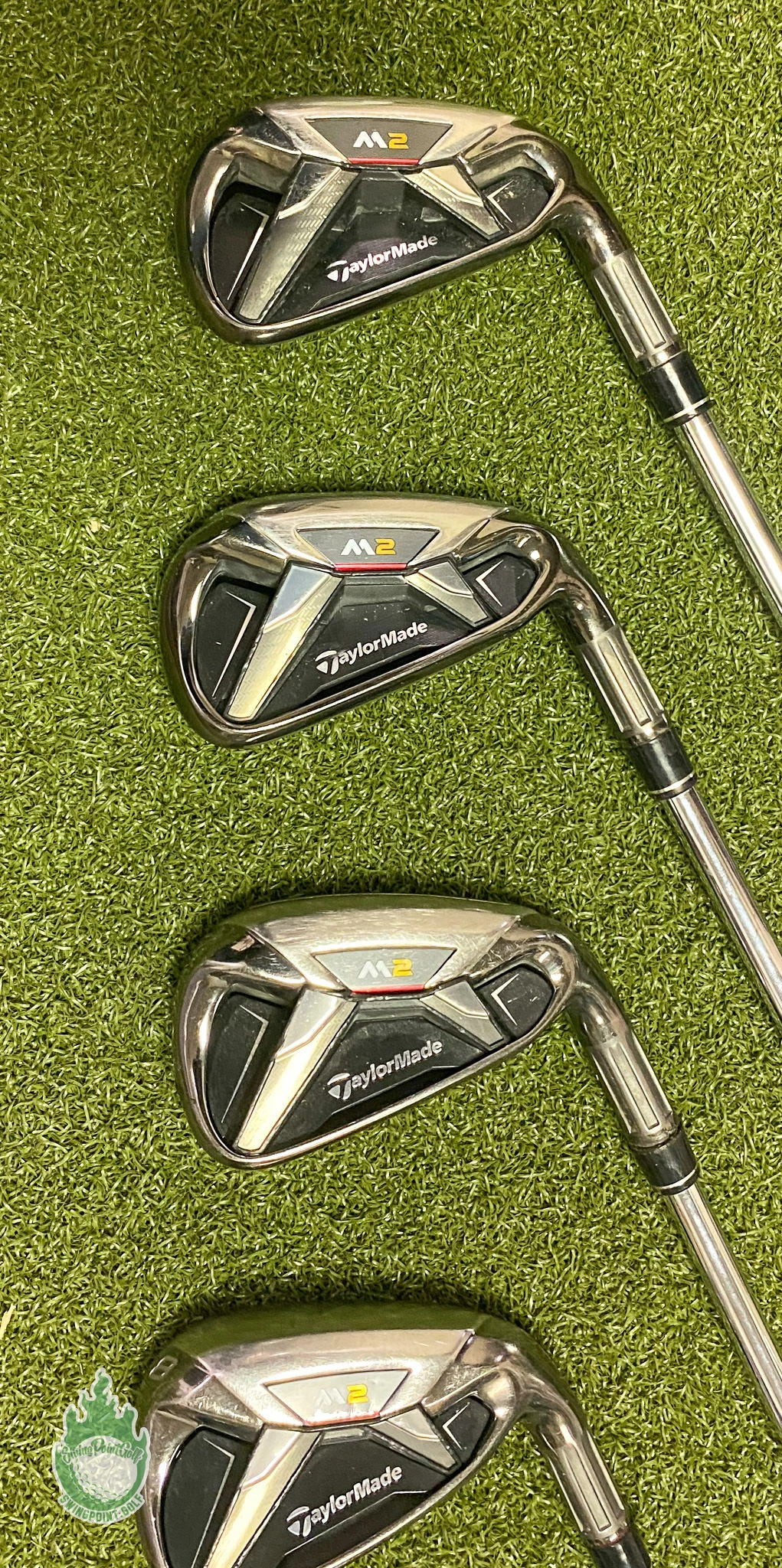 Used RH 2016 TaylorMade M2 Irons 5-PW REAX 88g Stiff Flex Steel Golf Club Set - Image 9