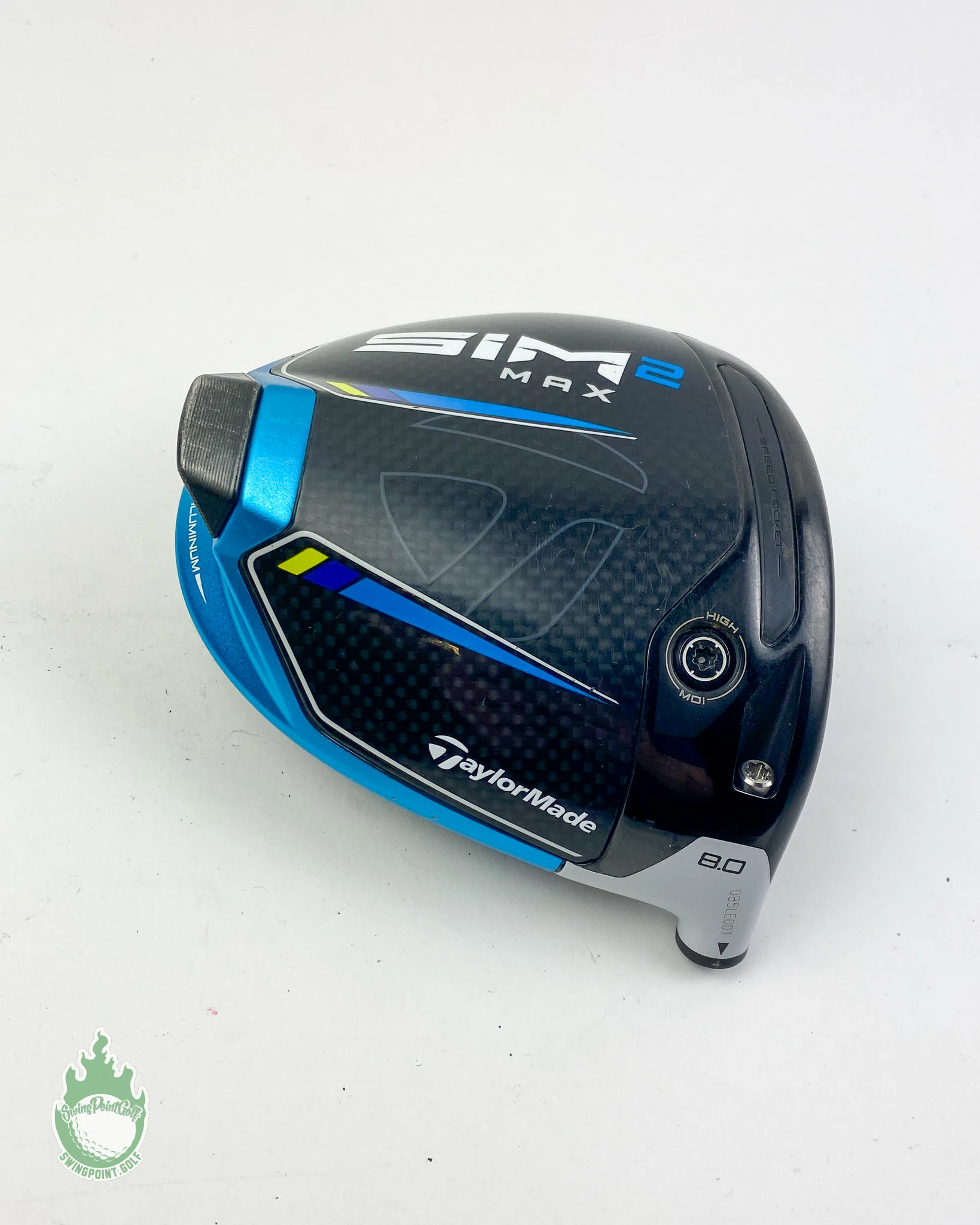 Used Tour Issued 2021 TaylorMade SIM 2 MAX Driver 8* HEAD ONLY Golf Club + Sign - Image 12