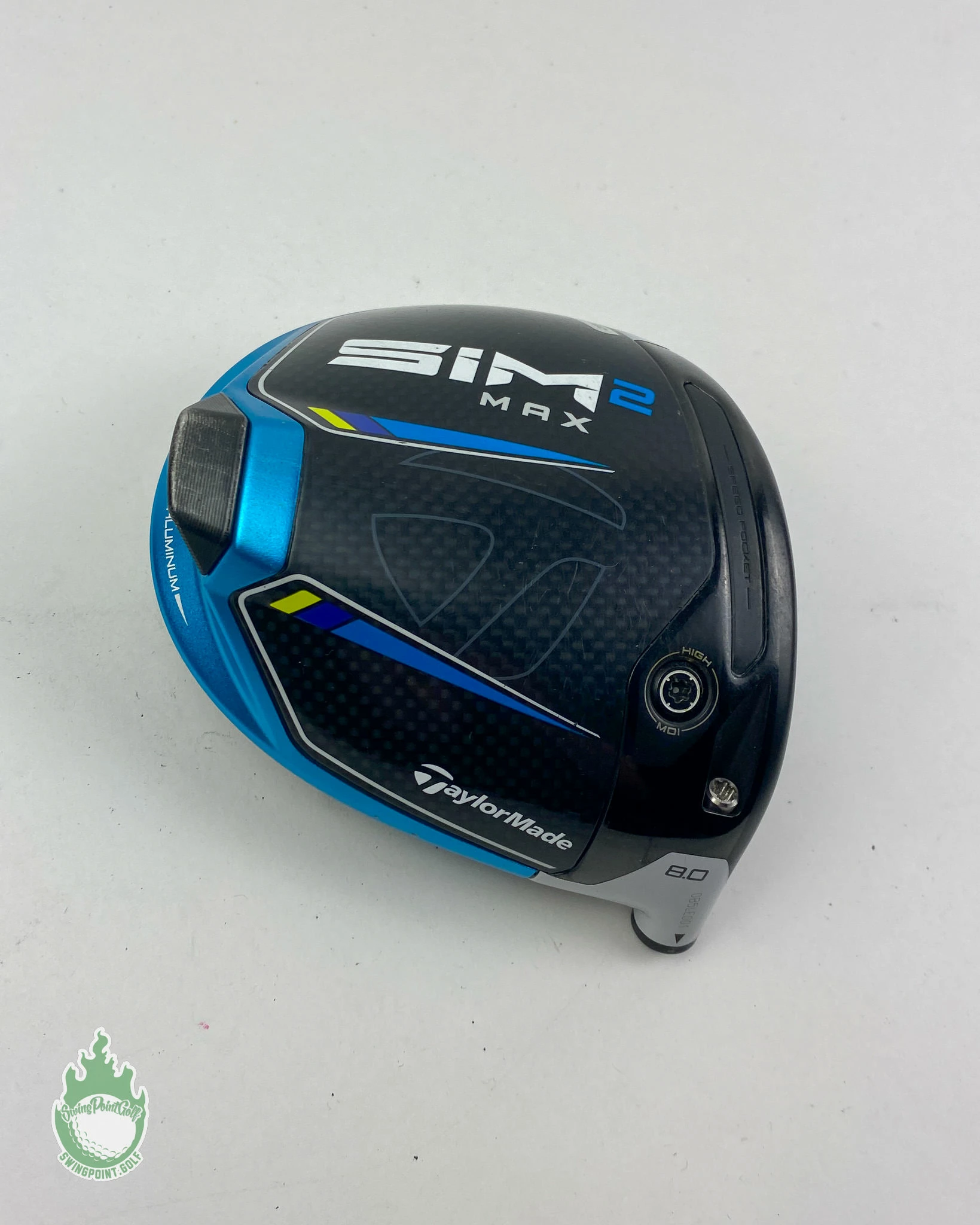 Used Tour Issued 2021 TaylorMade SIM 2 MAX Driver 8* HEAD ONLY Golf Club + Sign - Image 11