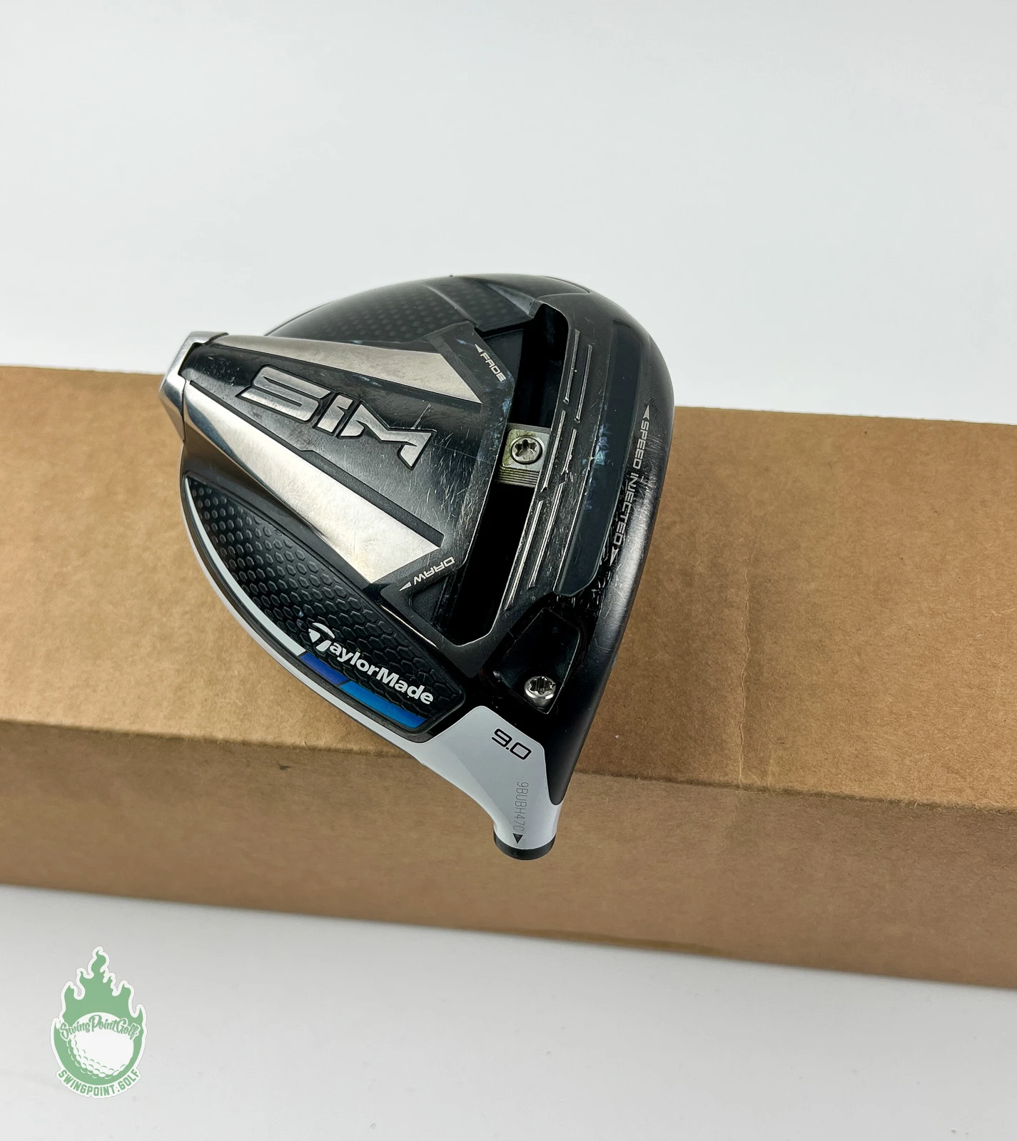Tour Issued RH 2020 TaylorMade SIM MAX Driver 9* HEAD ONLY Golf Club + Sign - Image 2