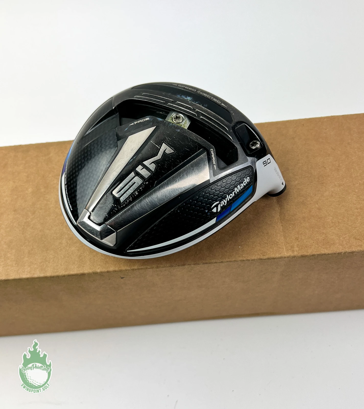 Tour Issued RH 2020 TaylorMade SIM MAX Driver 9* HEAD ONLY Golf Club + Sign - Image 12