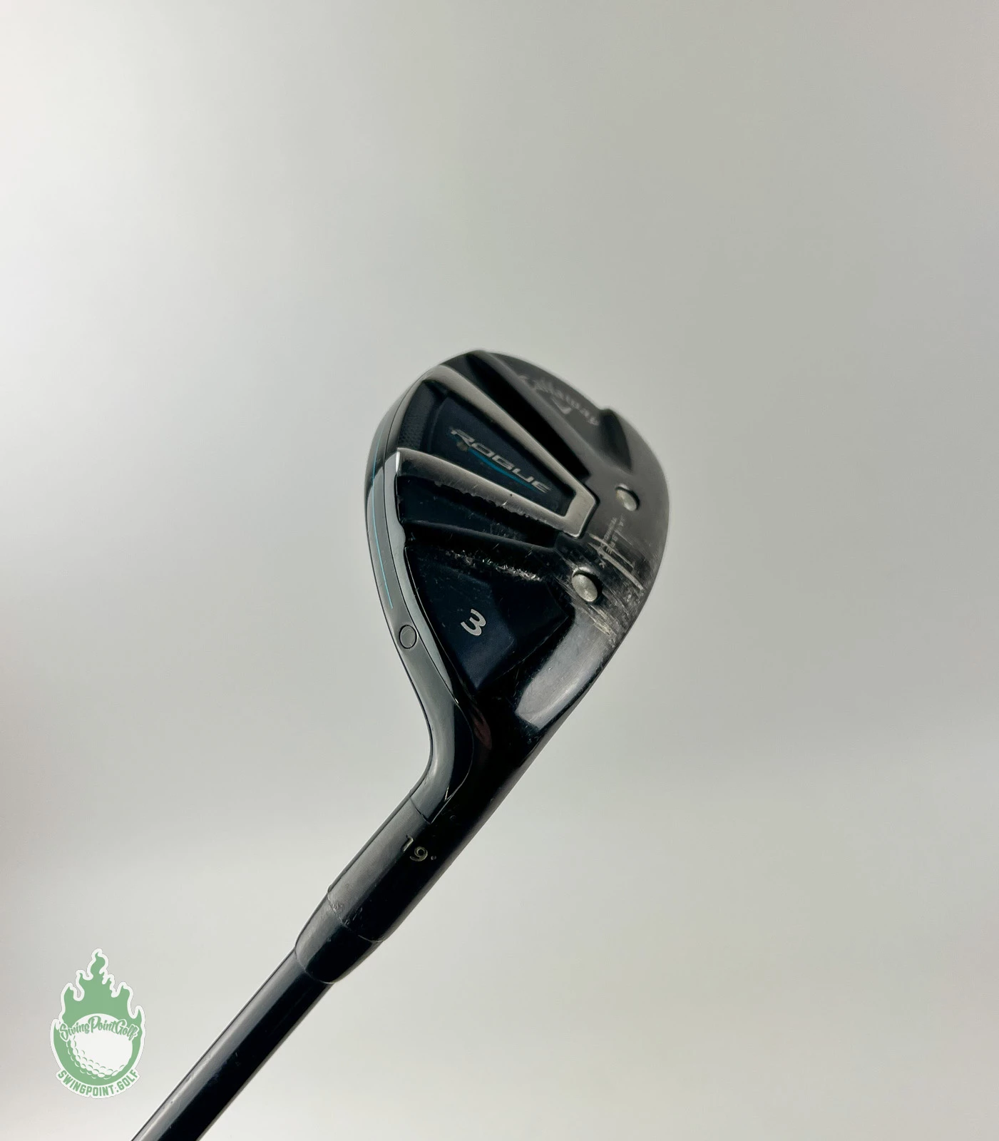 Used RH Callaway Rogue 3 Hybrid 19* ATMOS 7S Stiff Flex Graphite Golf Club