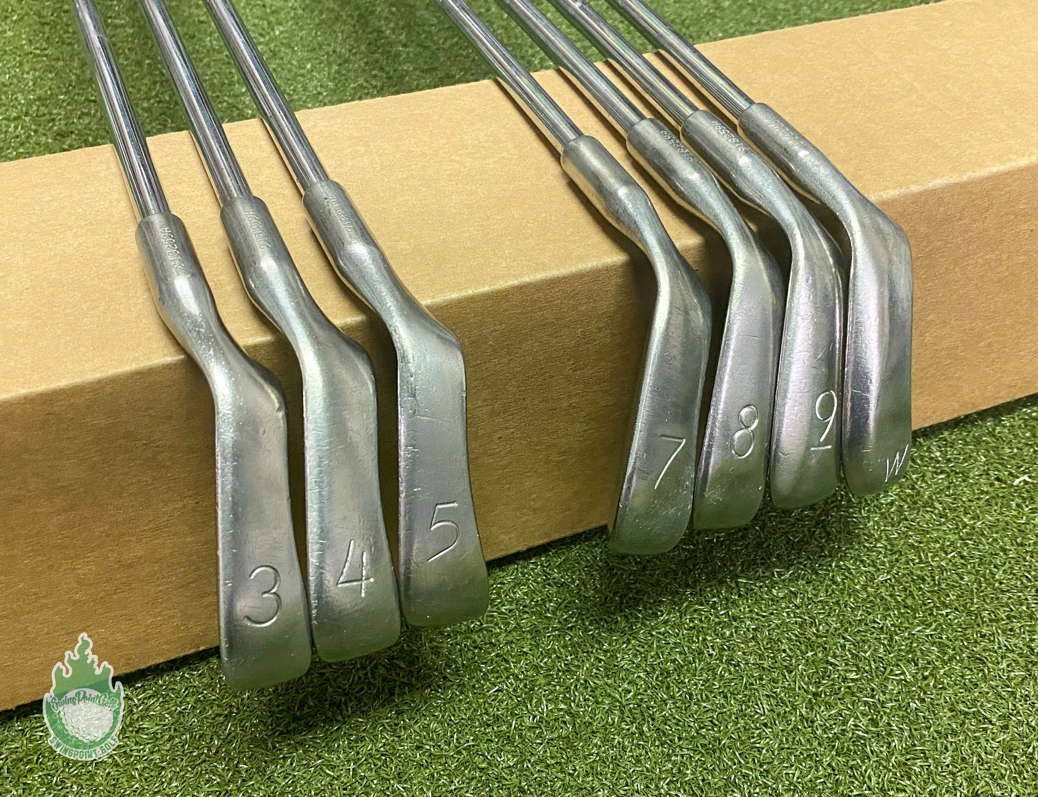 Used RH Ping Orange Dot Eye 2 Irons 3-5 7-PW ZZ Lite Stiff Flex Steel Golf Set - Image 3