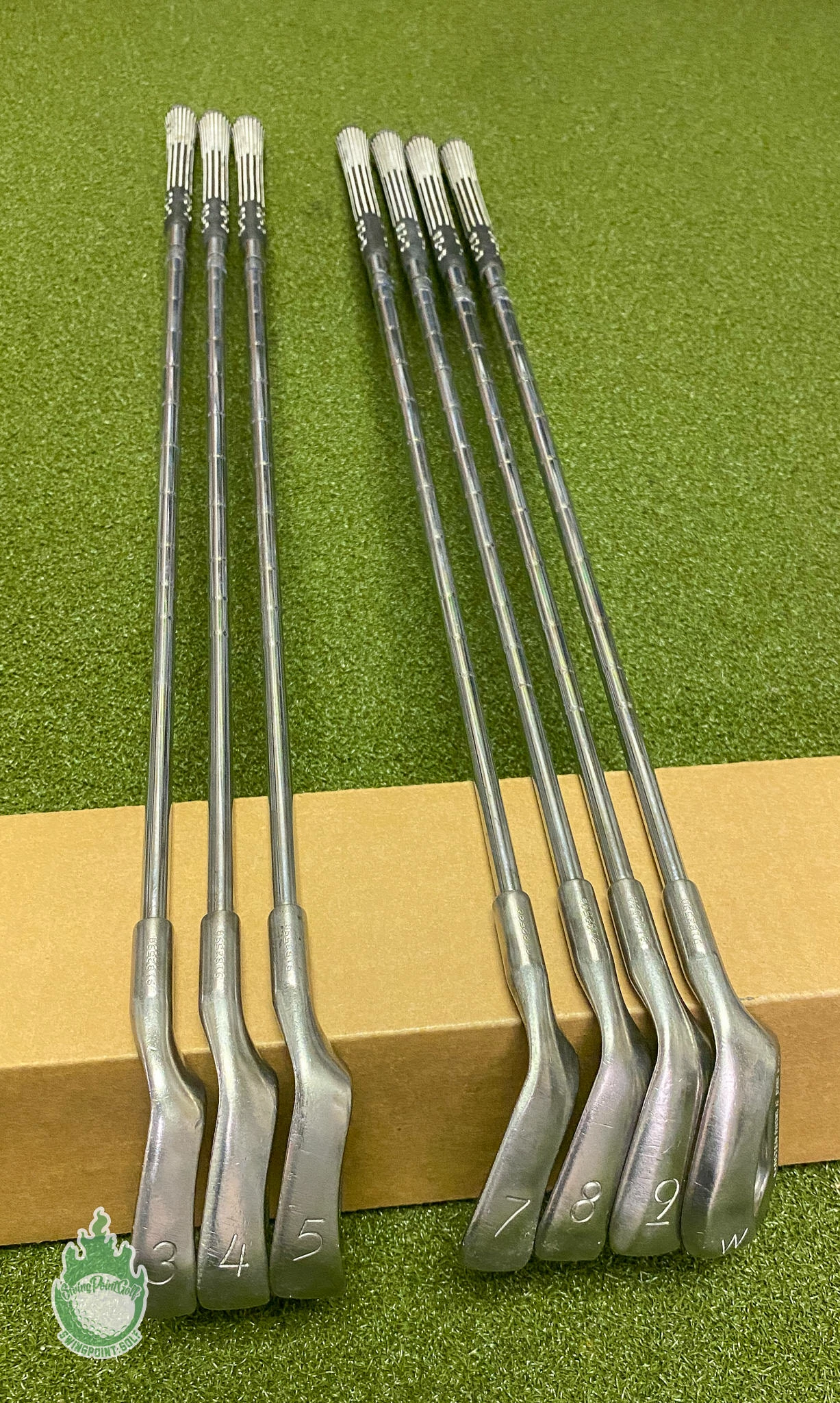 Used RH Ping Orange Dot Eye 2 Irons 3-5 7-PW ZZ Lite Stiff Flex Steel Golf Set - Image 2