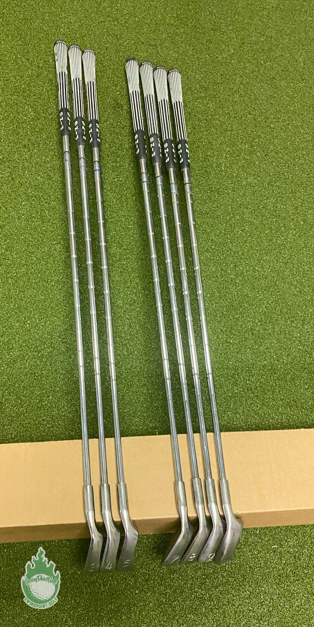Used RH Ping Orange Dot Eye 2 Irons 3-5 7-PW ZZ Lite Stiff Flex Steel Golf Set - Image 4