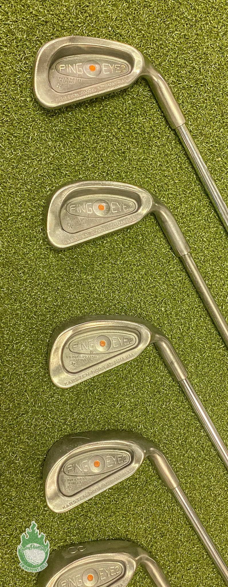 Used RH Ping Orange Dot Eye 2 Irons 3-5 7-PW ZZ Lite Stiff Flex Steel Golf Set - Image 8