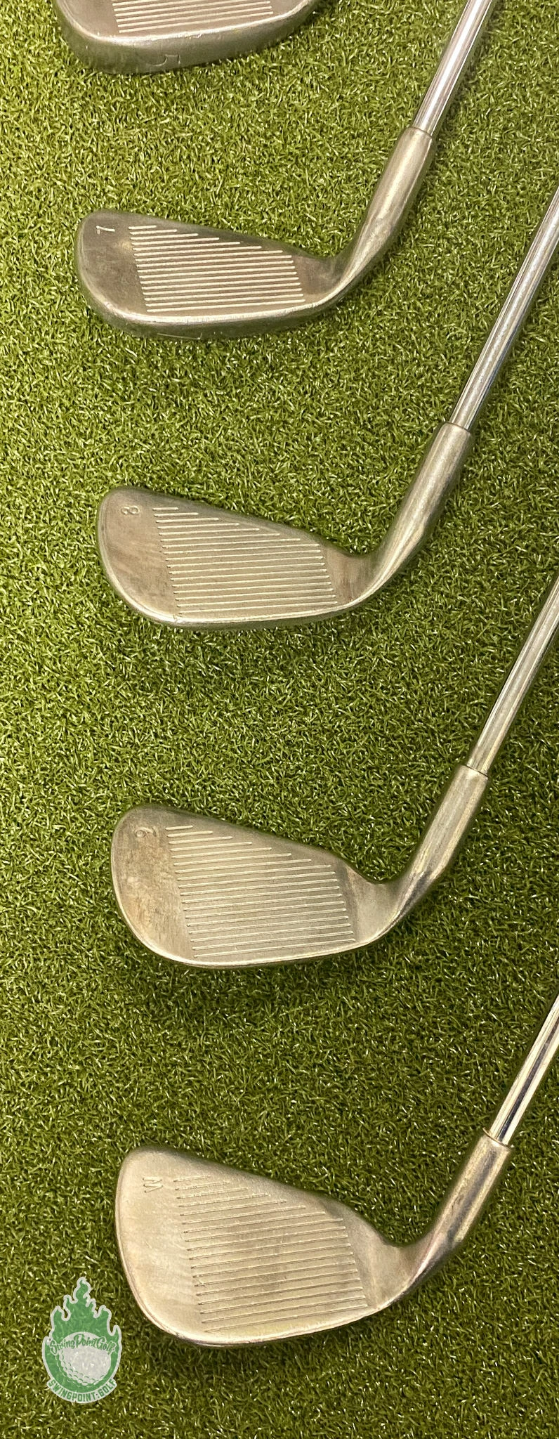 Used RH Ping Orange Dot Eye 2 Irons 3-5 7-PW ZZ Lite Stiff Flex Steel Golf Set - Image 7