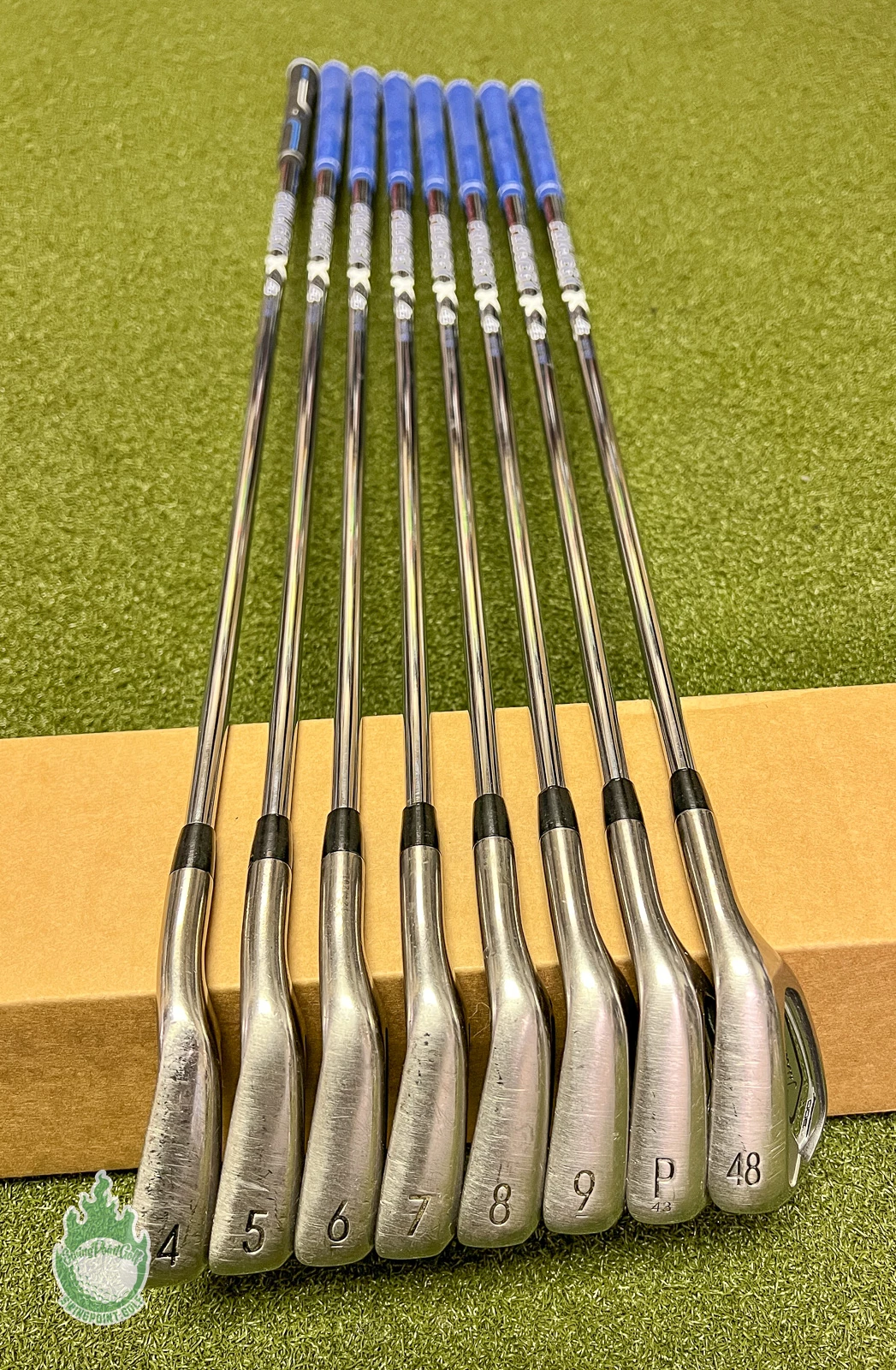 Used Titleist T300 Irons 4-PW/48* Project X LZ 5.5 115g Regular Steel Golf Set - Image 11