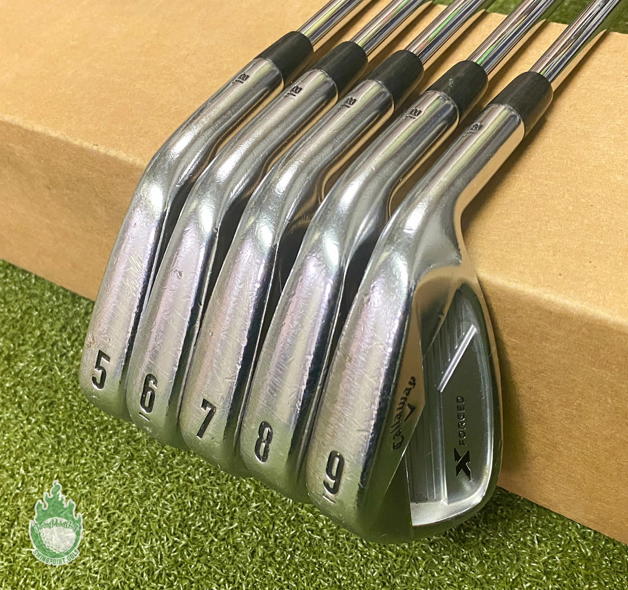 Tour Issue Callaway X-Forged ’18 Irons 5-9 Project X 6.0 Stiff Steel Golf Set