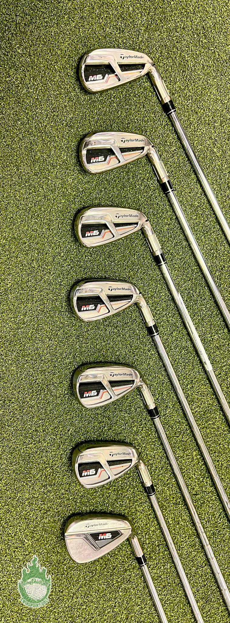 Used RH TaylorMade M6 Irons 5-PW/AW KBS MAX 85g Regular Flex Steel Golf Set - Image 7