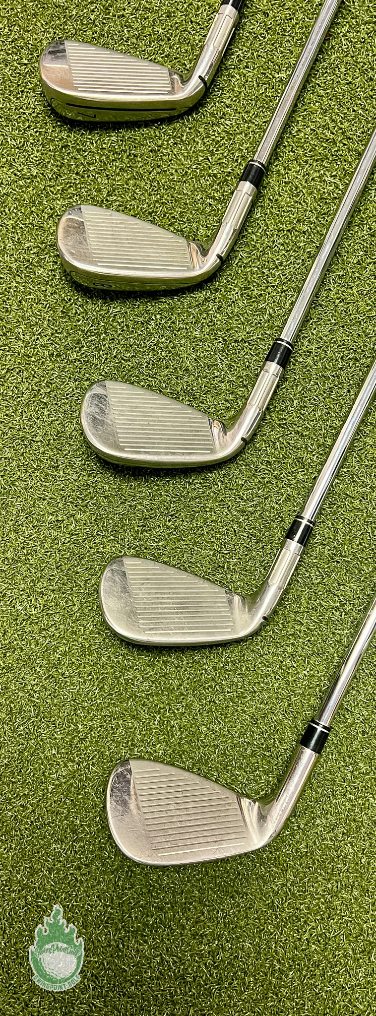 Used RH TaylorMade M6 Irons 5-PW/AW KBS MAX 85g Regular Flex Steel Golf Set - Image 6